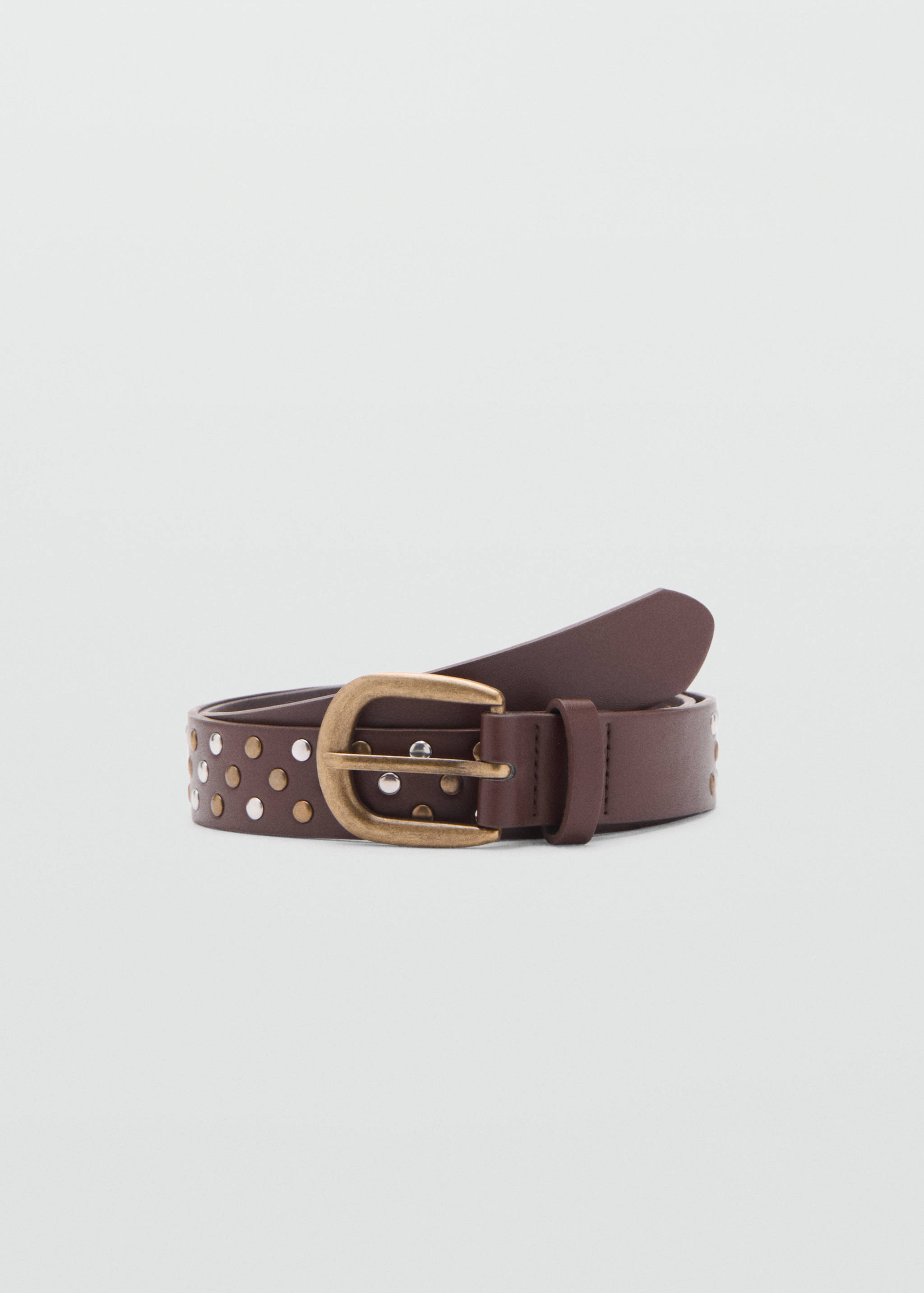 Studded faux-leather belt - Article without model