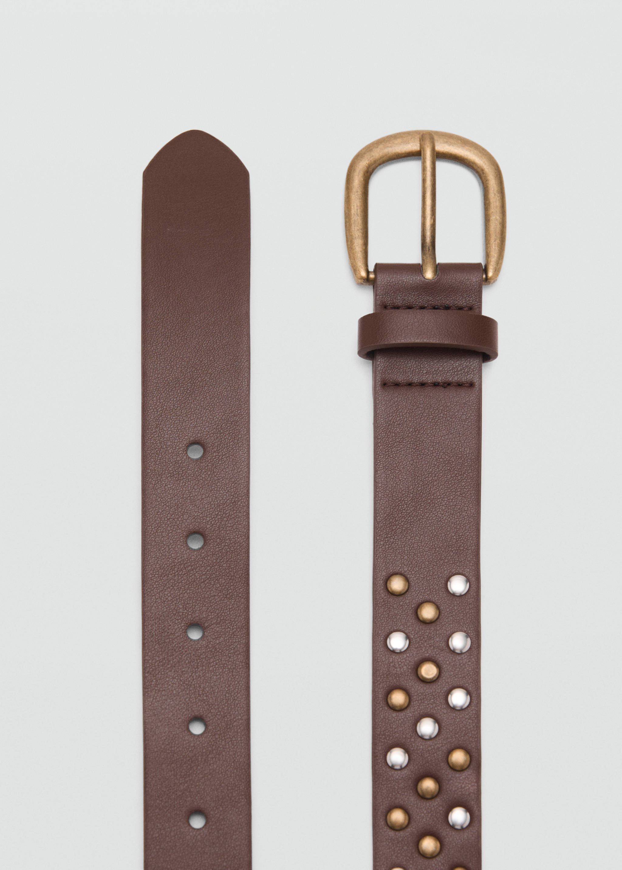 Studded faux-leather belt - Details of the article 1