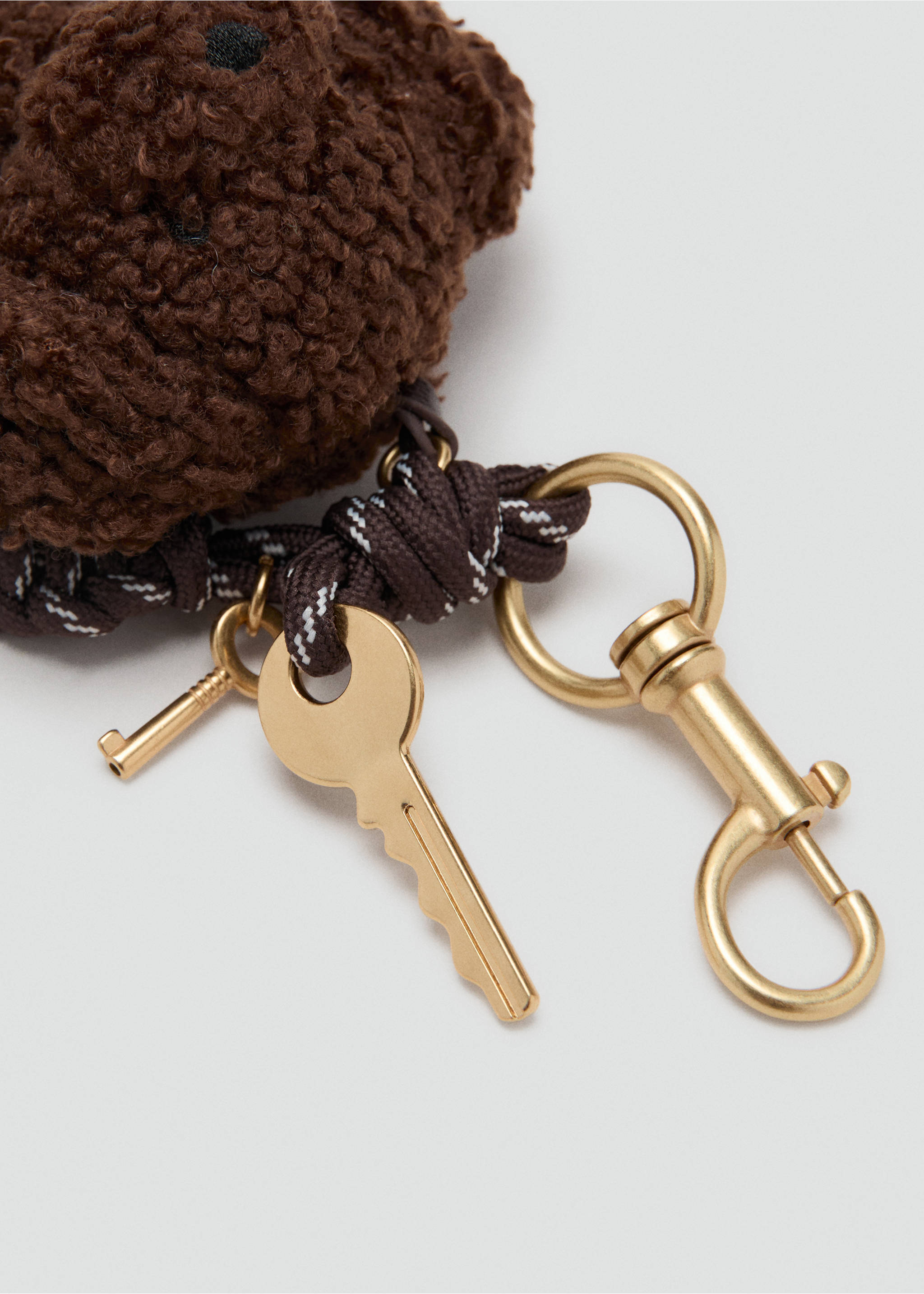 Брелок для ключей с подвесками «Мишка» на сумку - Деталь изделия 2, Шоколадный. Ref: 17045997-00.