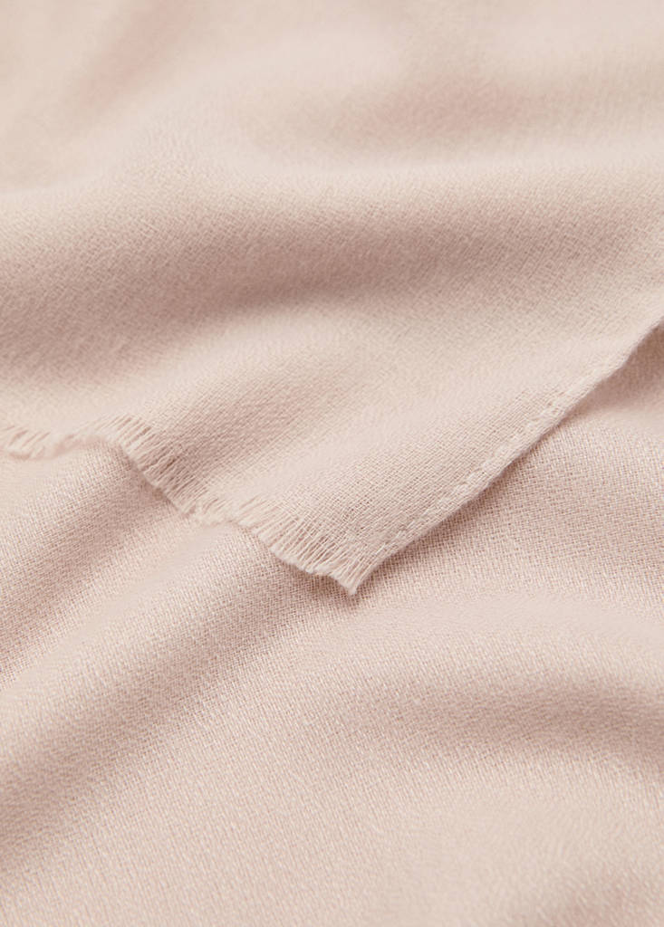 Frayed edge scarf — Ice Grey