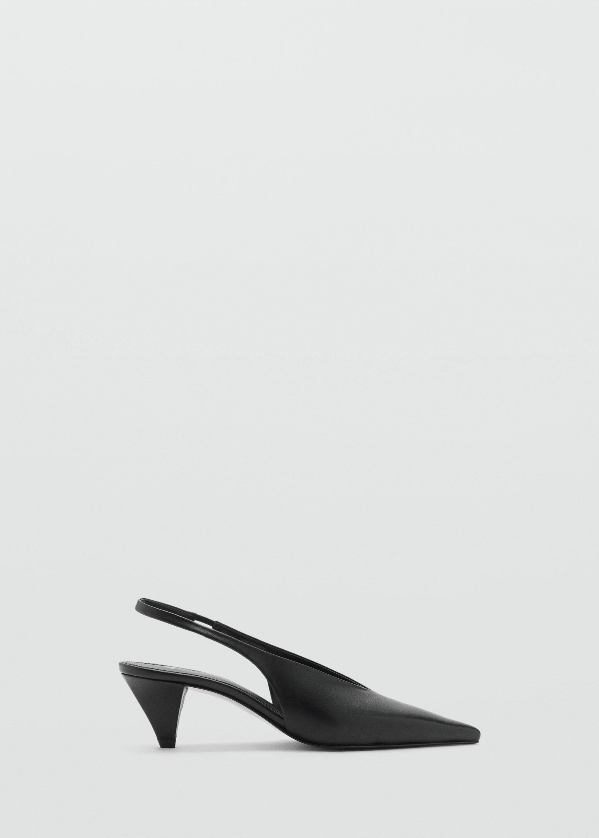 Pointed-toe leather heeled shoes - Article without model