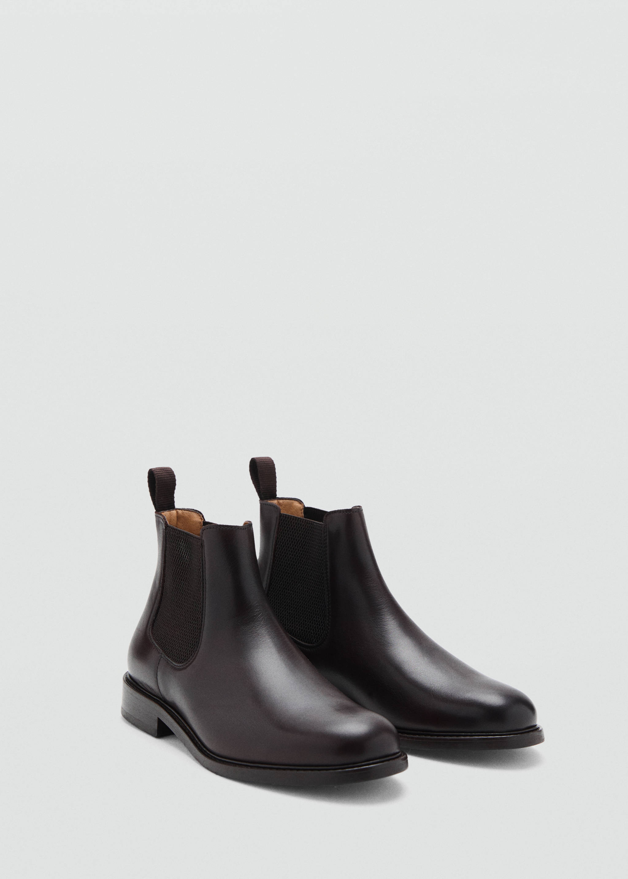 Polished leather chelsea boots - Medium plane