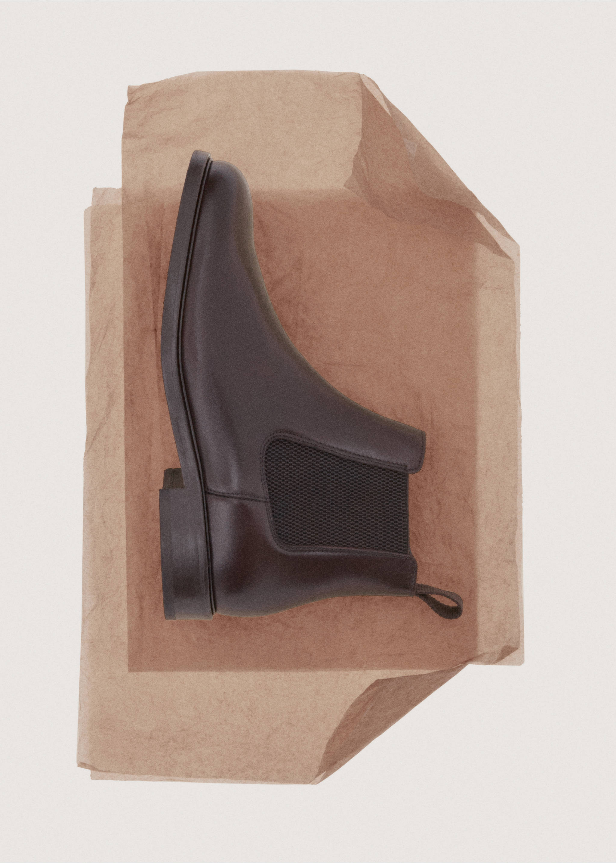 Polished leather chelsea boots - Details of the article 9, Brown. Ref: 17046002-00.