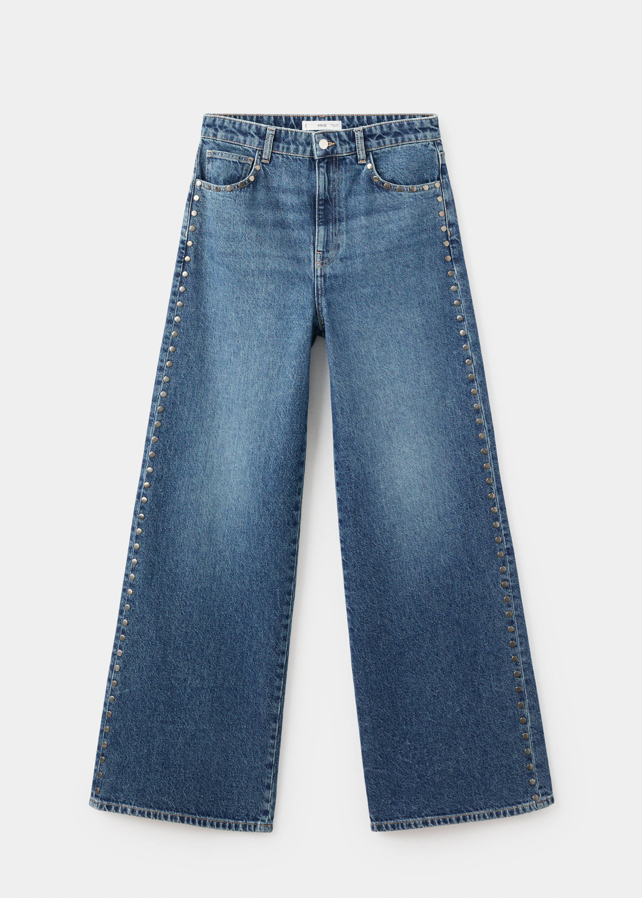 Jeans wide leg tachuelas - Artículo sin modelo