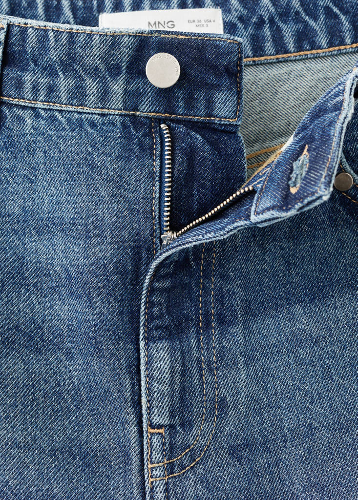 Wide leg studded jeans — Dark Blue