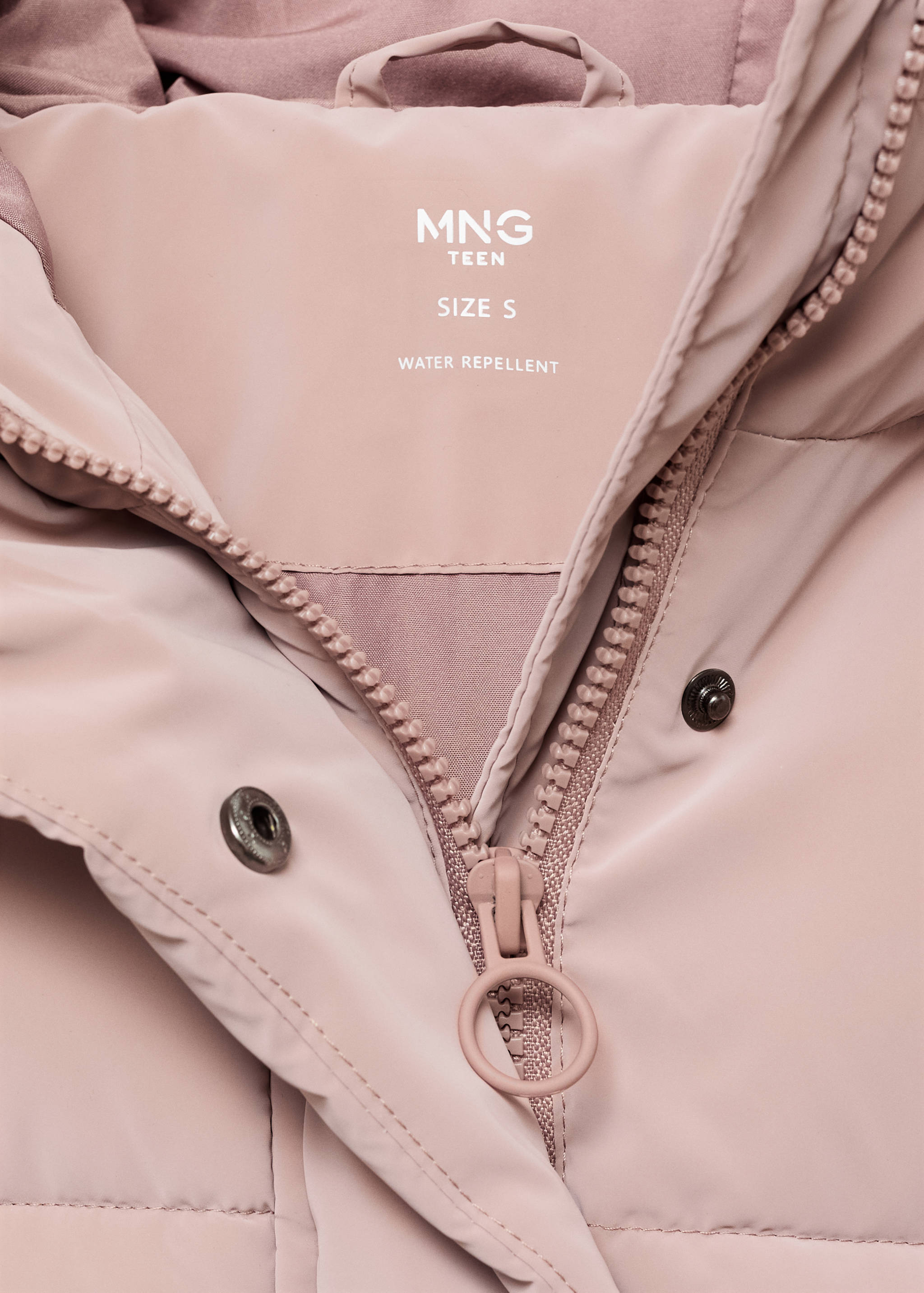 Waxed-effect padded anorak - Details of the article 8