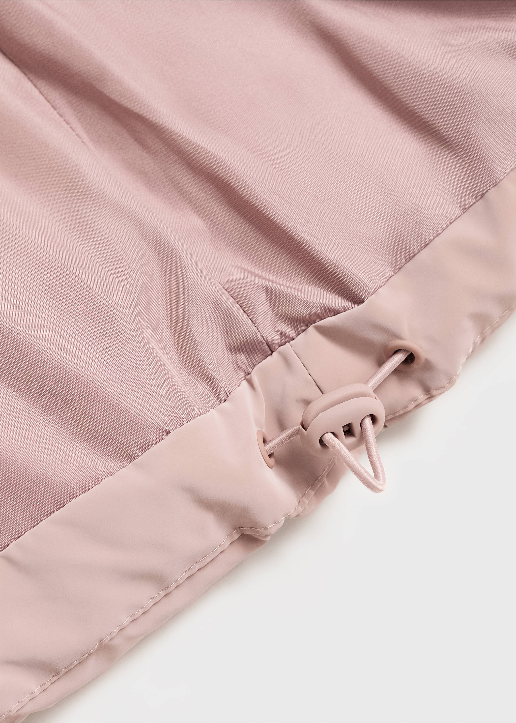 Anorak acolchado efecto encerado - Detalle del artículo 0, Rosa pastel. Ref: 17046326-00.