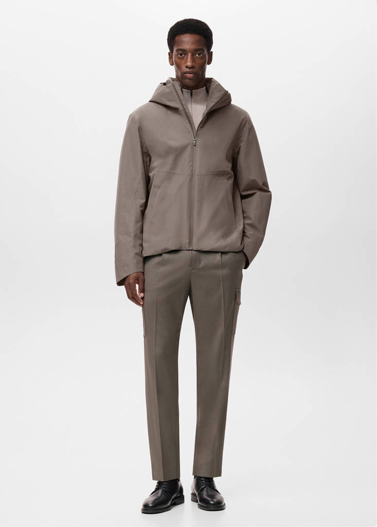 Slim-fit Thermolite® cargo trousers — Medium Brown