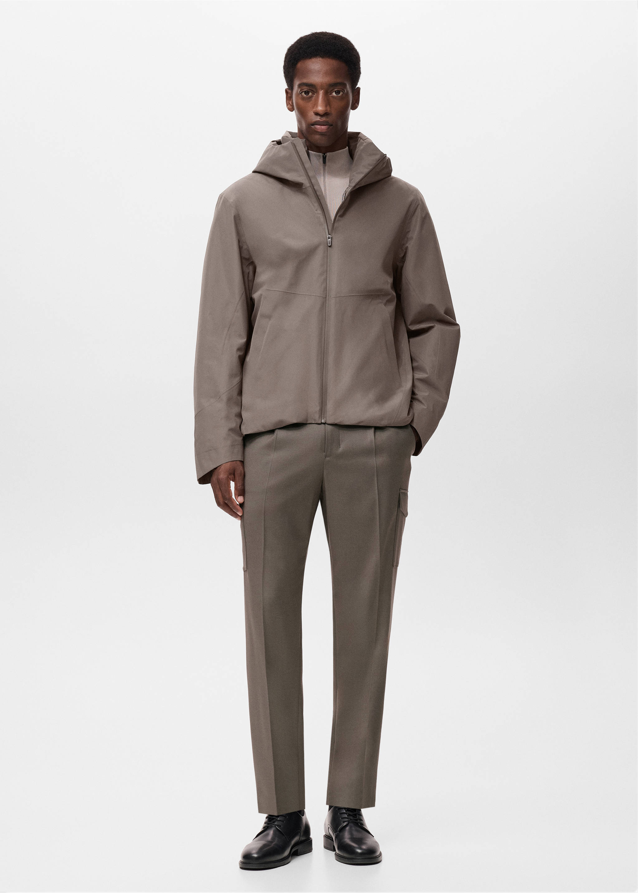 Pantalon cargo slim-fit Thermolite® - Plan général, Marron moyen. Ref: 17046328-00.