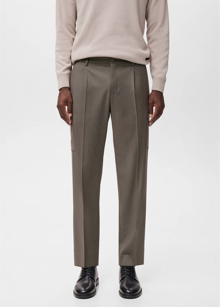 Slim-fit Thermolite® cargo trousers — Medium Brown