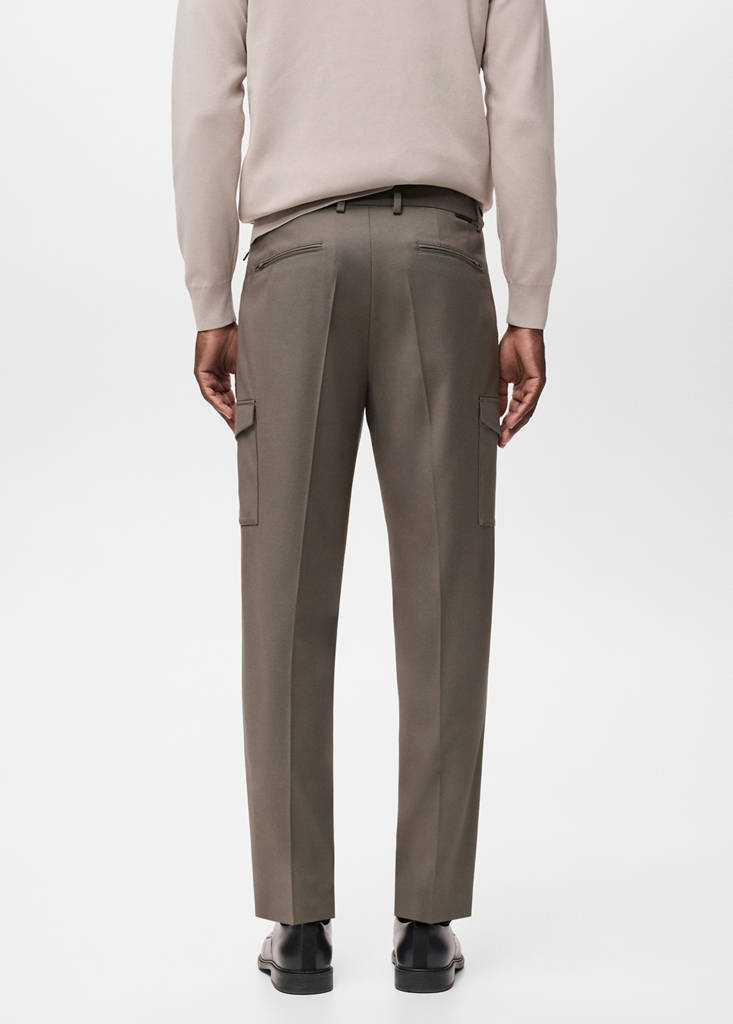 Slim-fit Thermolite® cargo trousers — Medium Brown
