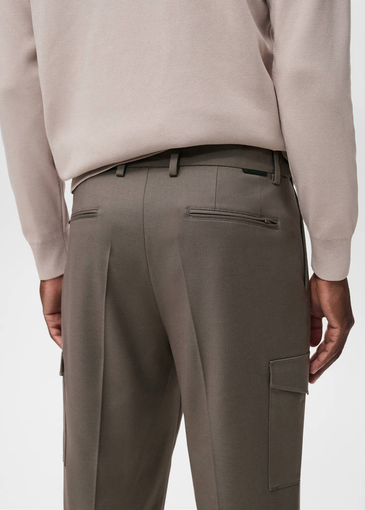 Slim-fit Thermolite® cargo trousers — Medium Brown