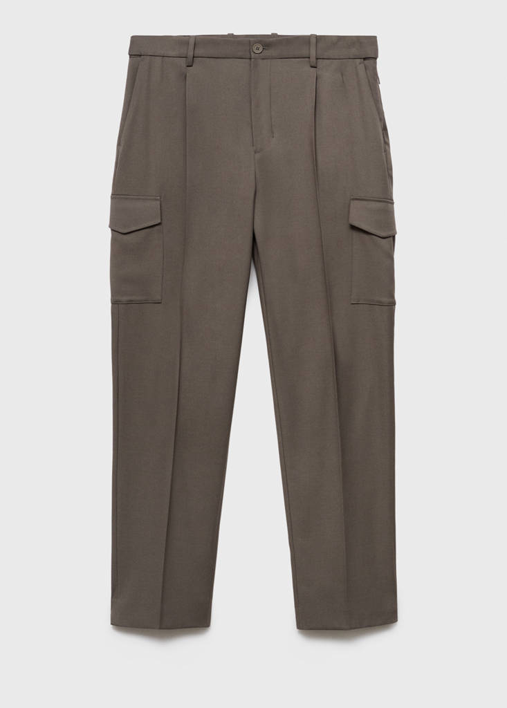 Slim-fit Thermolite® cargo trousers — Medium Brown