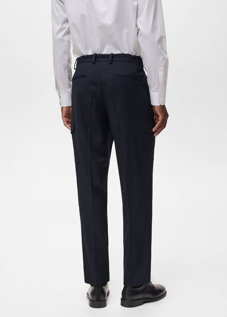 Slim-fit Thermolite® cargo trousers — Navy