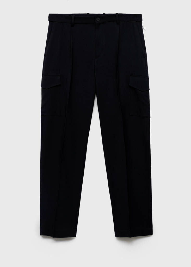 Slim-fit Thermolite® cargo trousers — Navy
