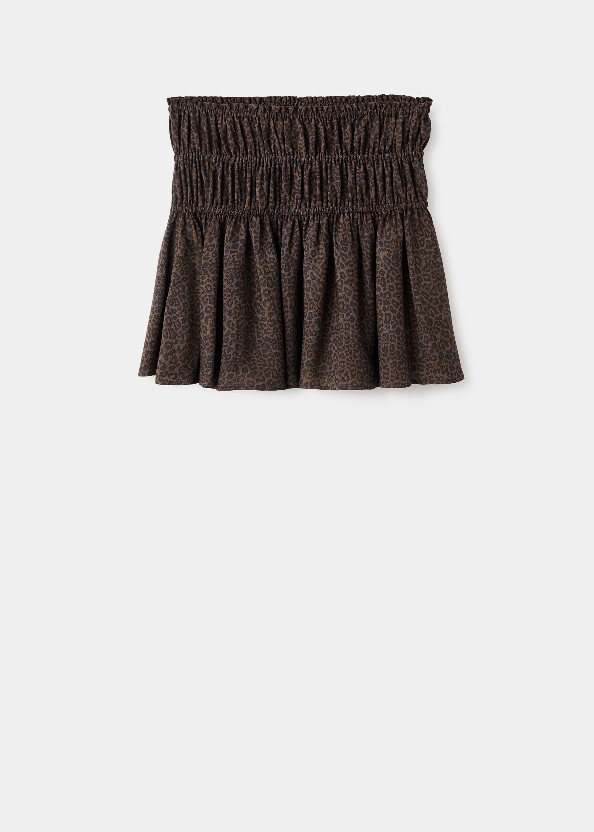 Saia rufada de leopardo - Artigo sem modelo