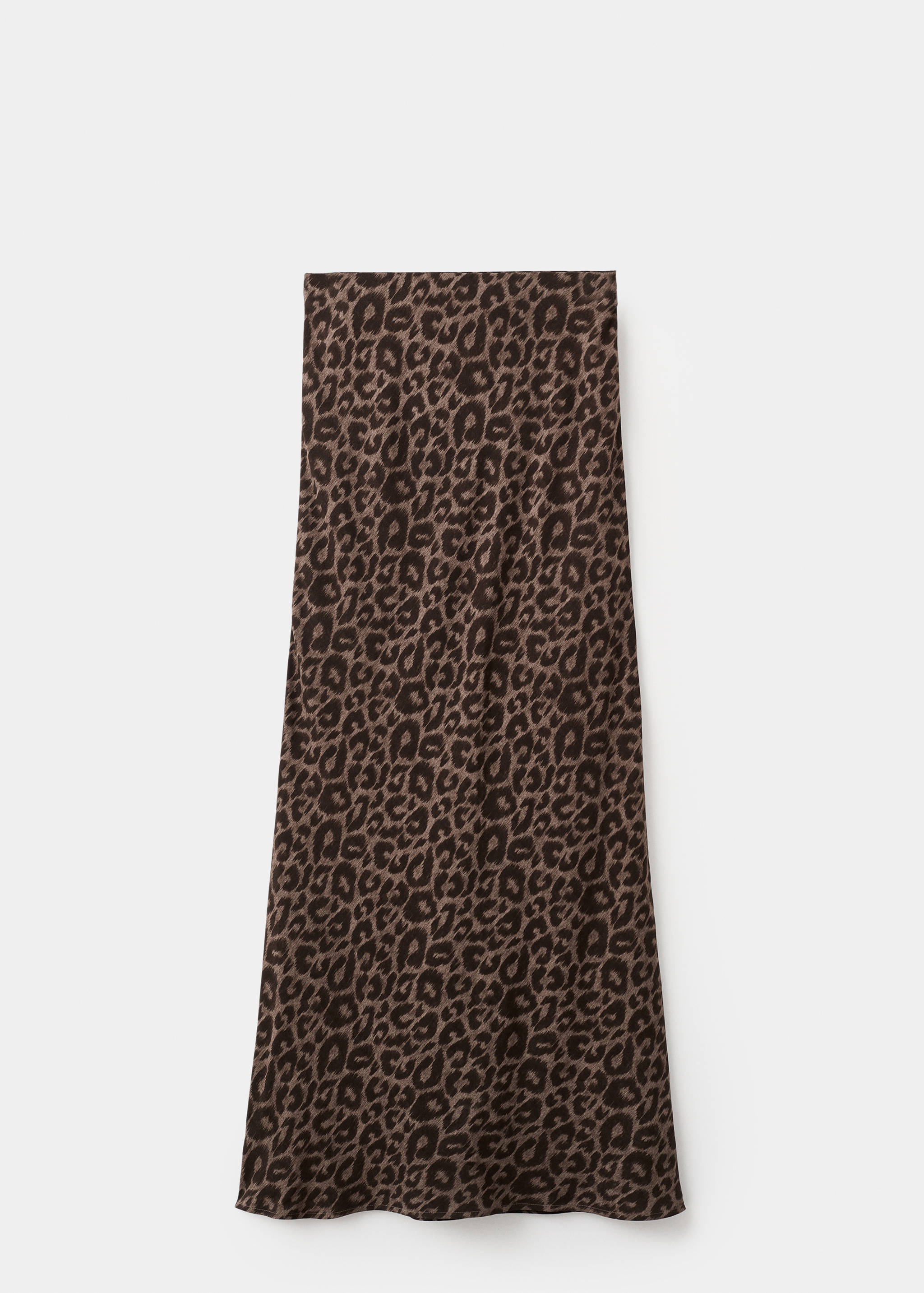 Long leopard-print skirt - Article without model