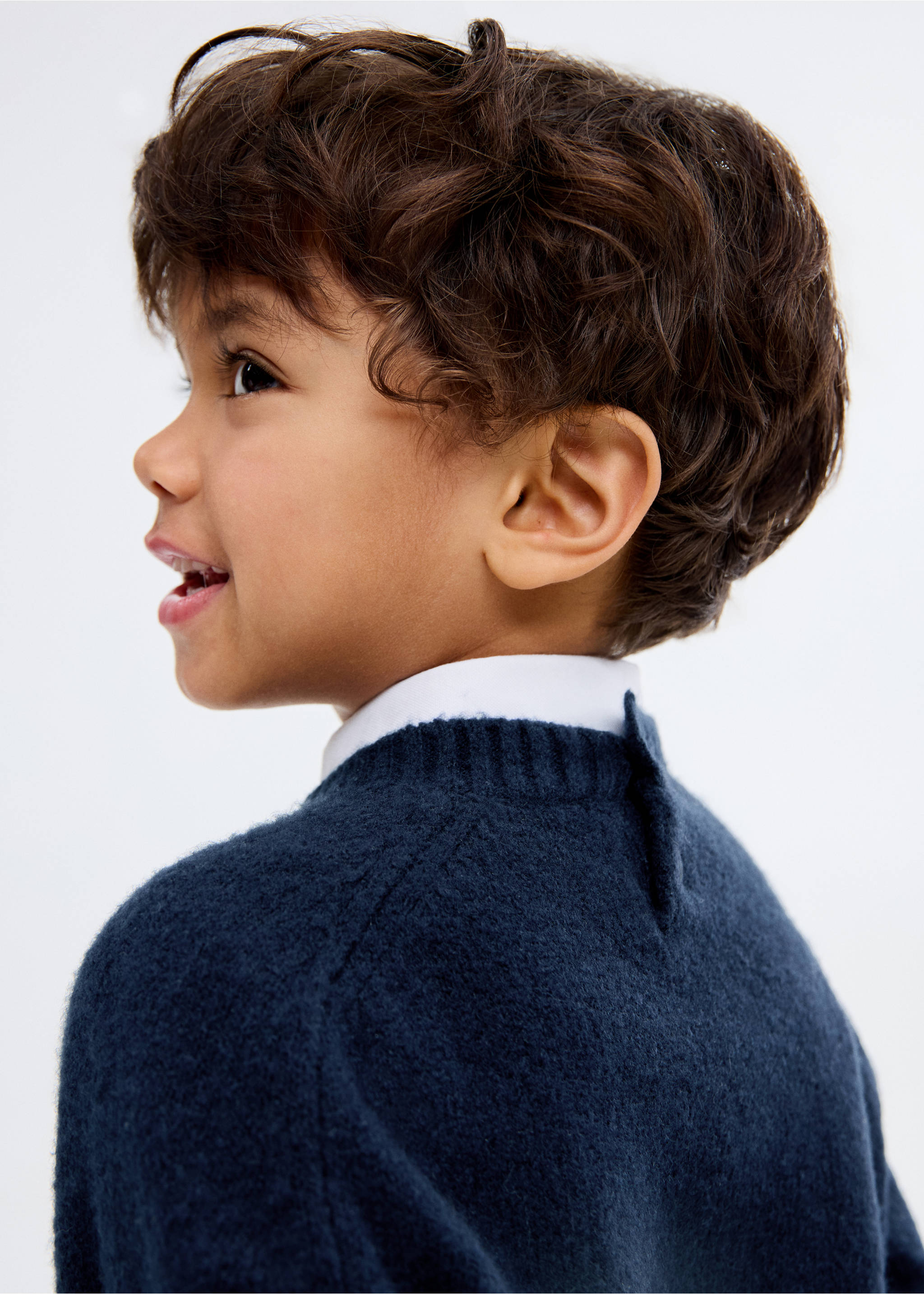 Jersey punto - Plano medio, Azul marino. Ref: 17046336-00.