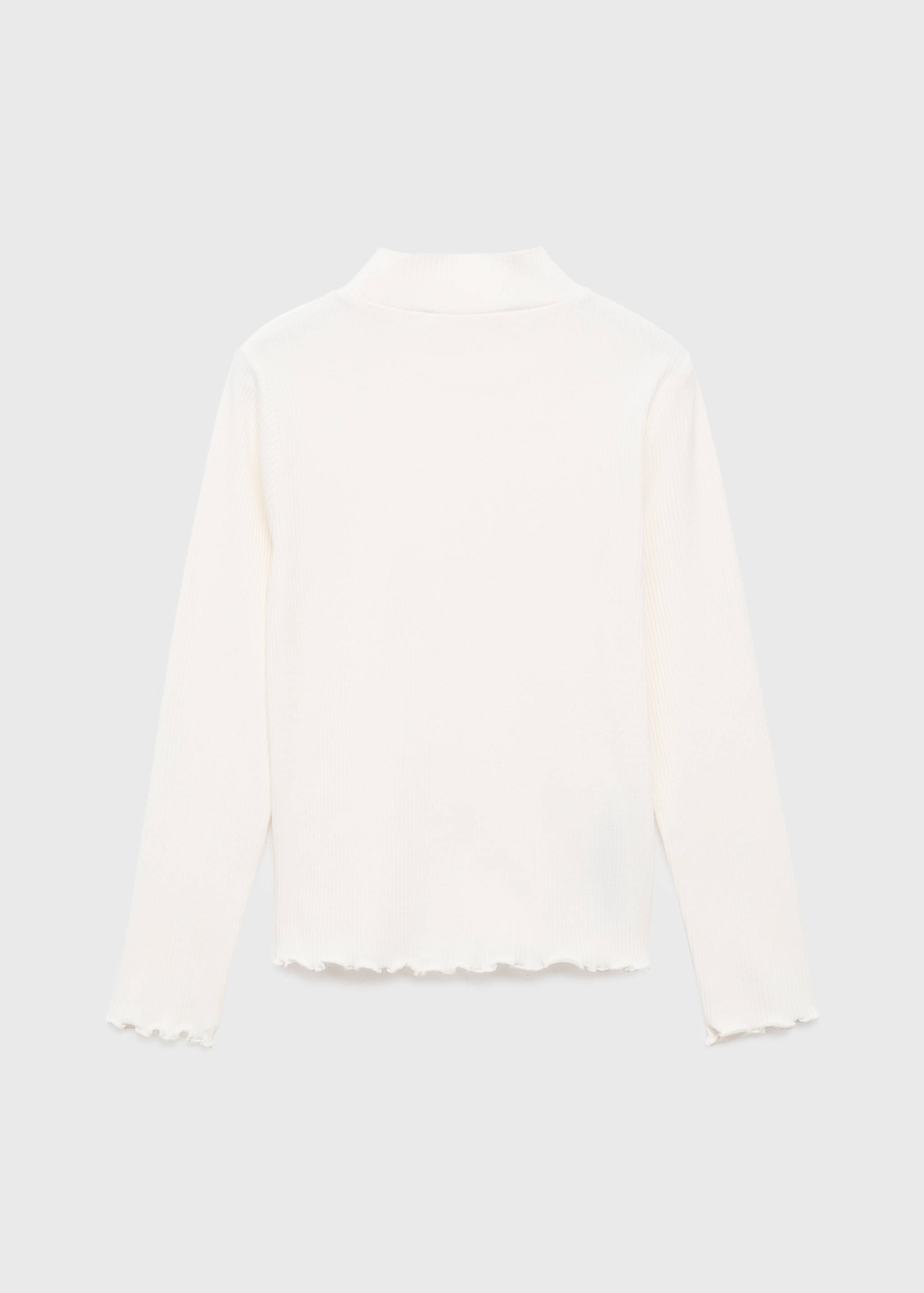 Ribbed high neck t-shirt - Reverse of the article