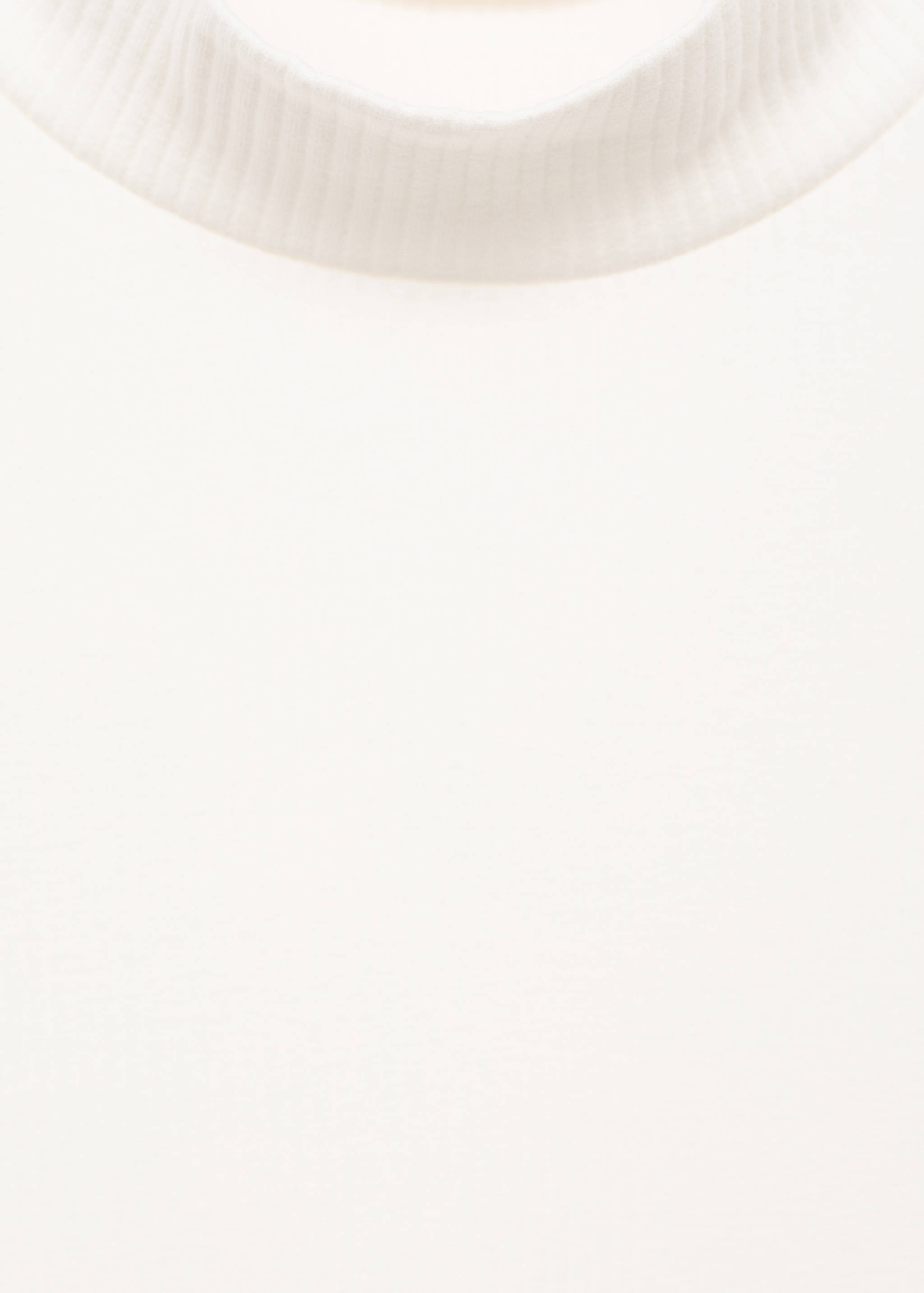 Ribbed high neck t-shirt - Details of the article 8