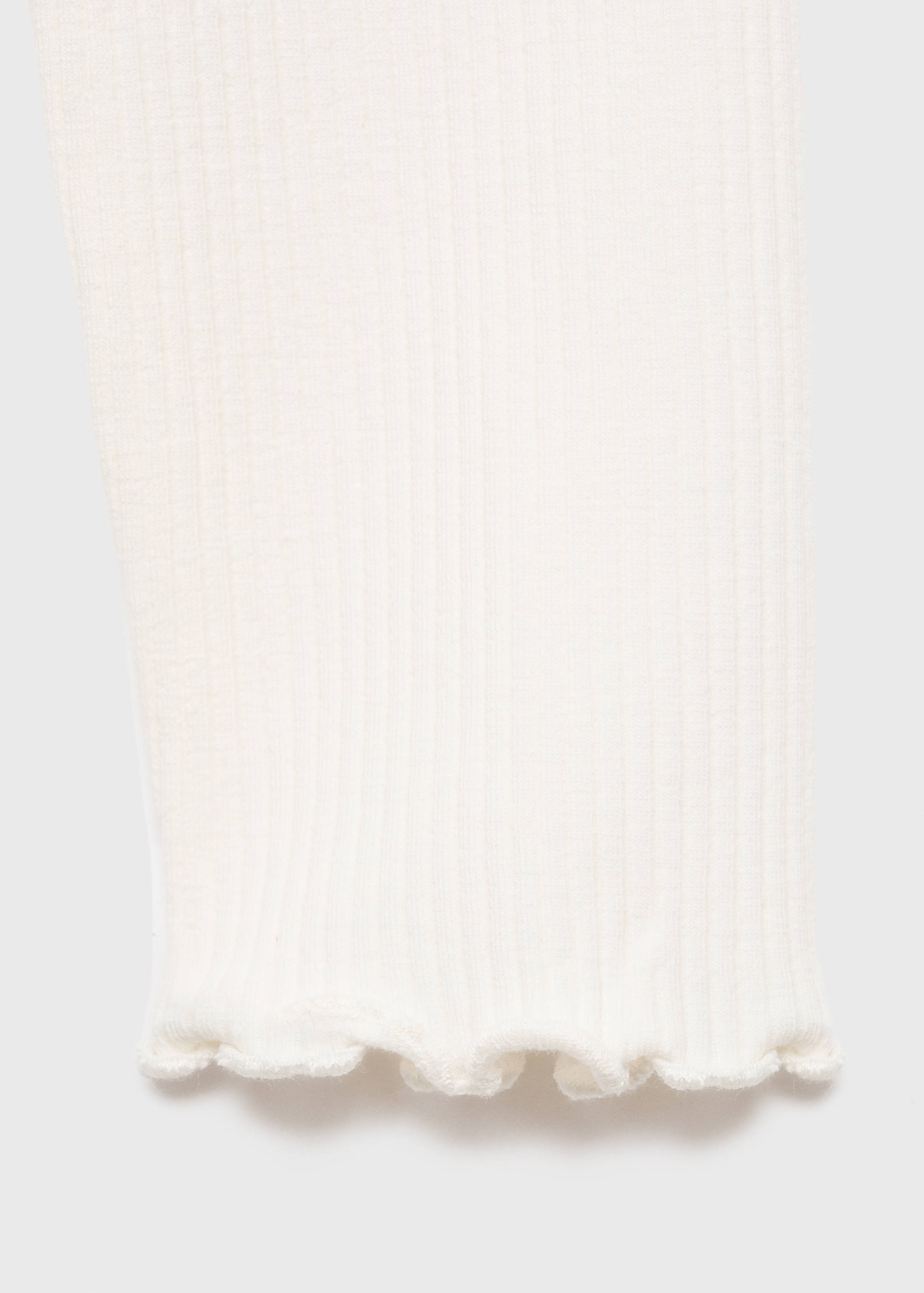 Ribbed high neck t-shirt - Details of the article 0