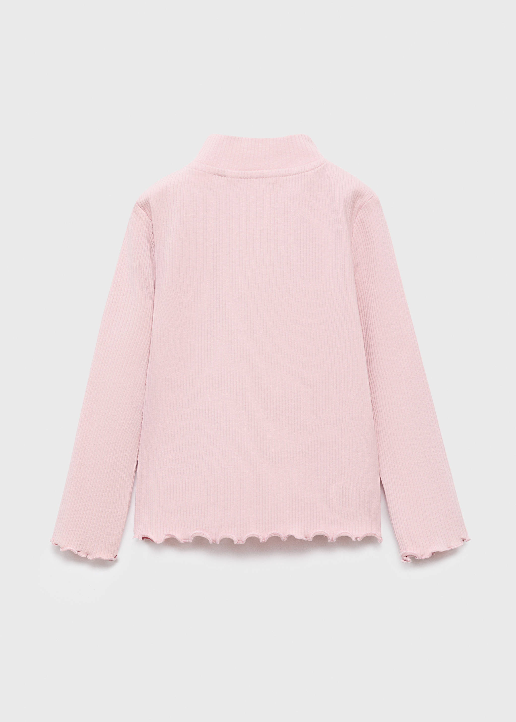 Ribbed high neck t-shirt - Reverse of the article