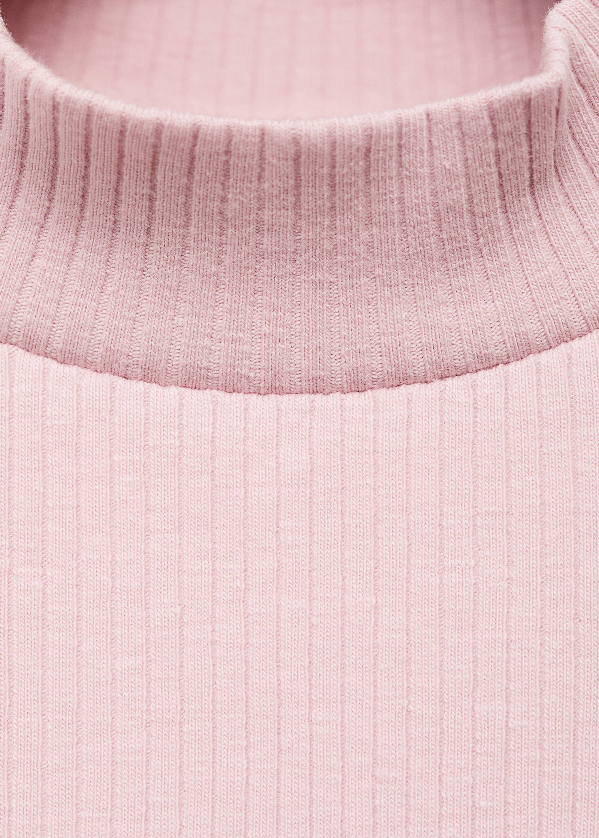 Ribbed high neck t-shirt - Details of the article 8