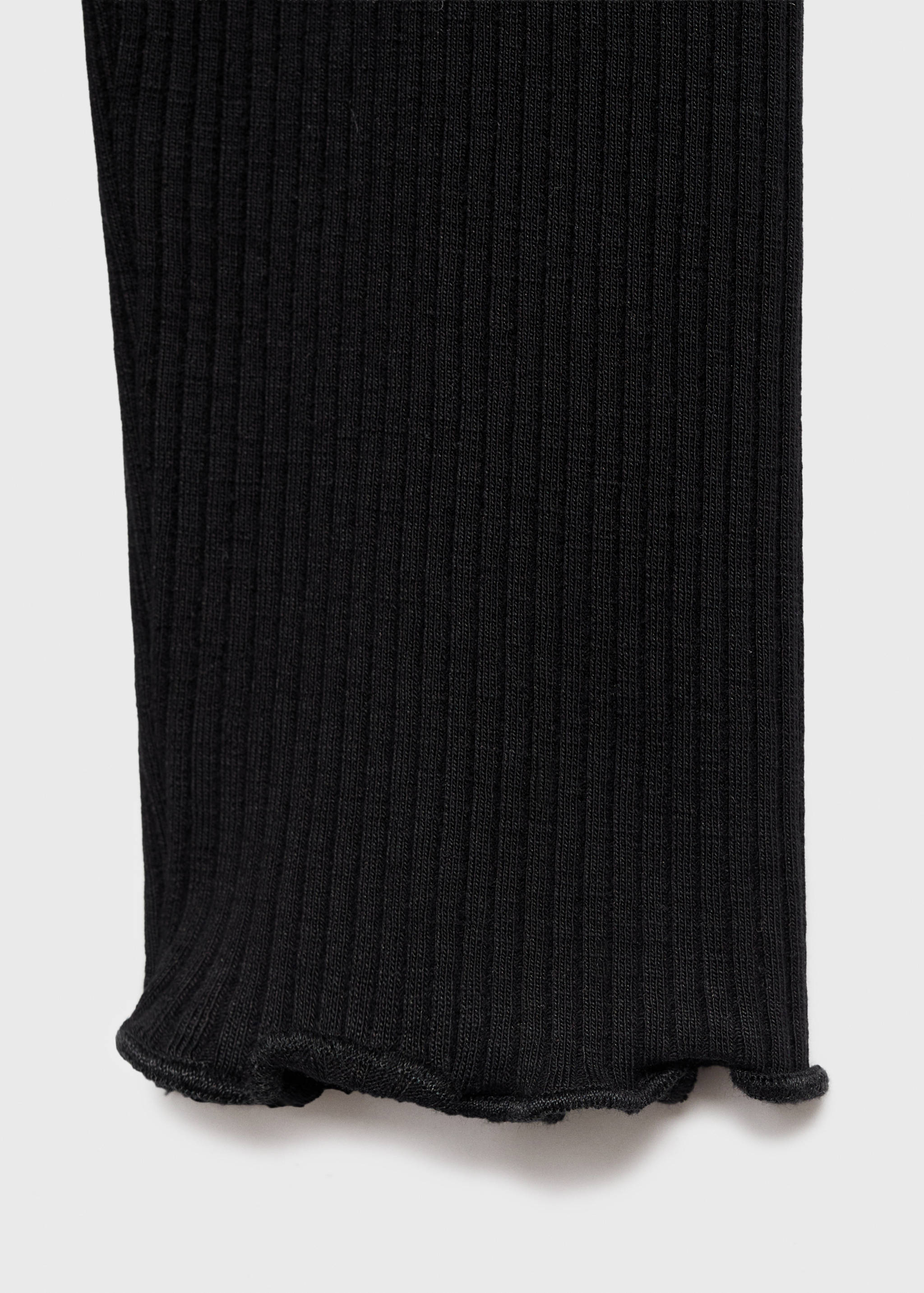 Ribbed high neck t-shirt - Details of the article 0