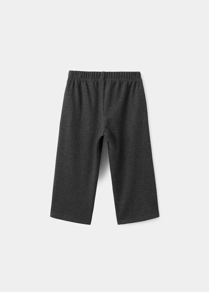 Straight knitted trousers — Dark Heather Grey