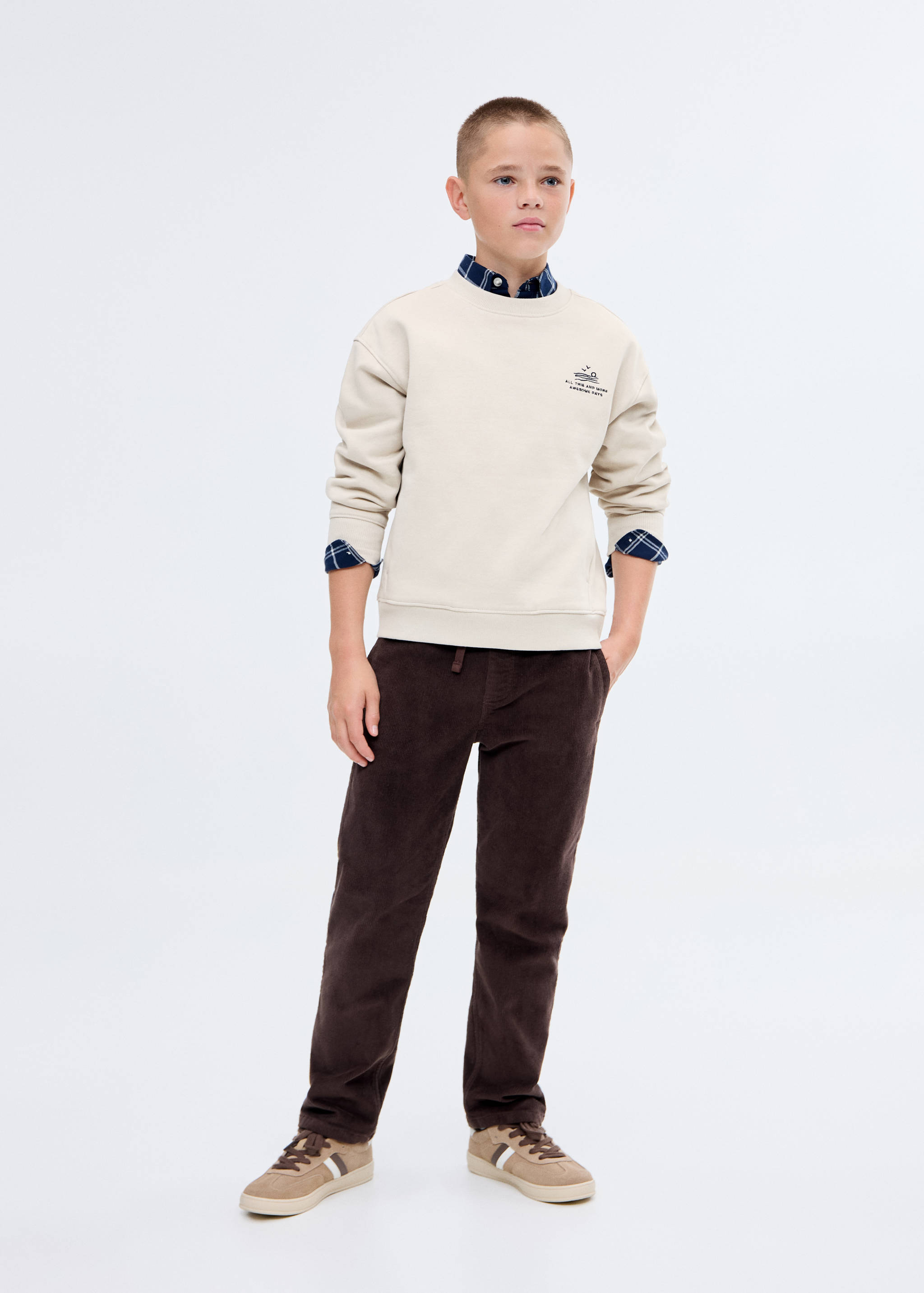 Felpa cotone ricamato - Piano generale