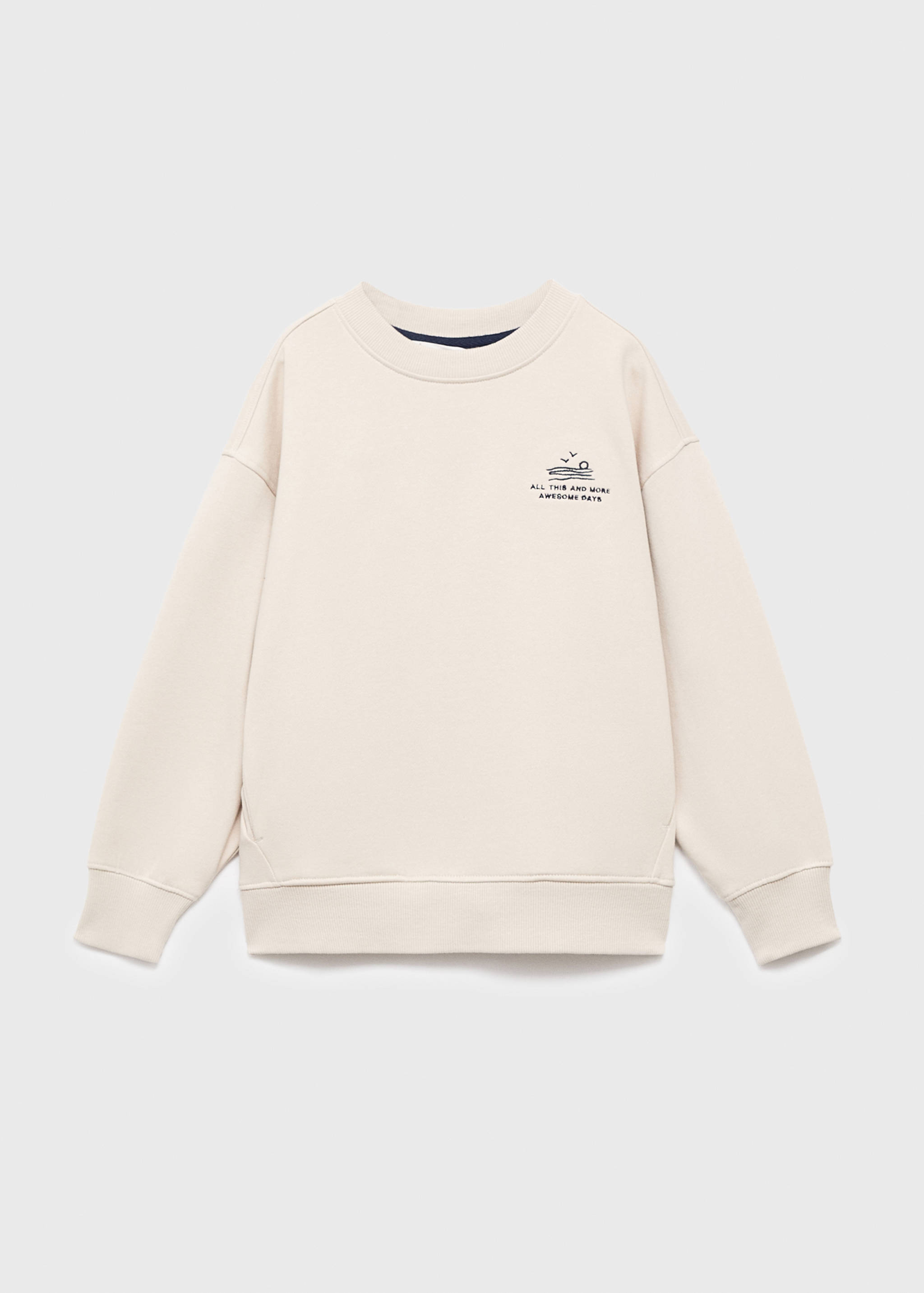 Felpa cotone ricamato - Articolo senza modello