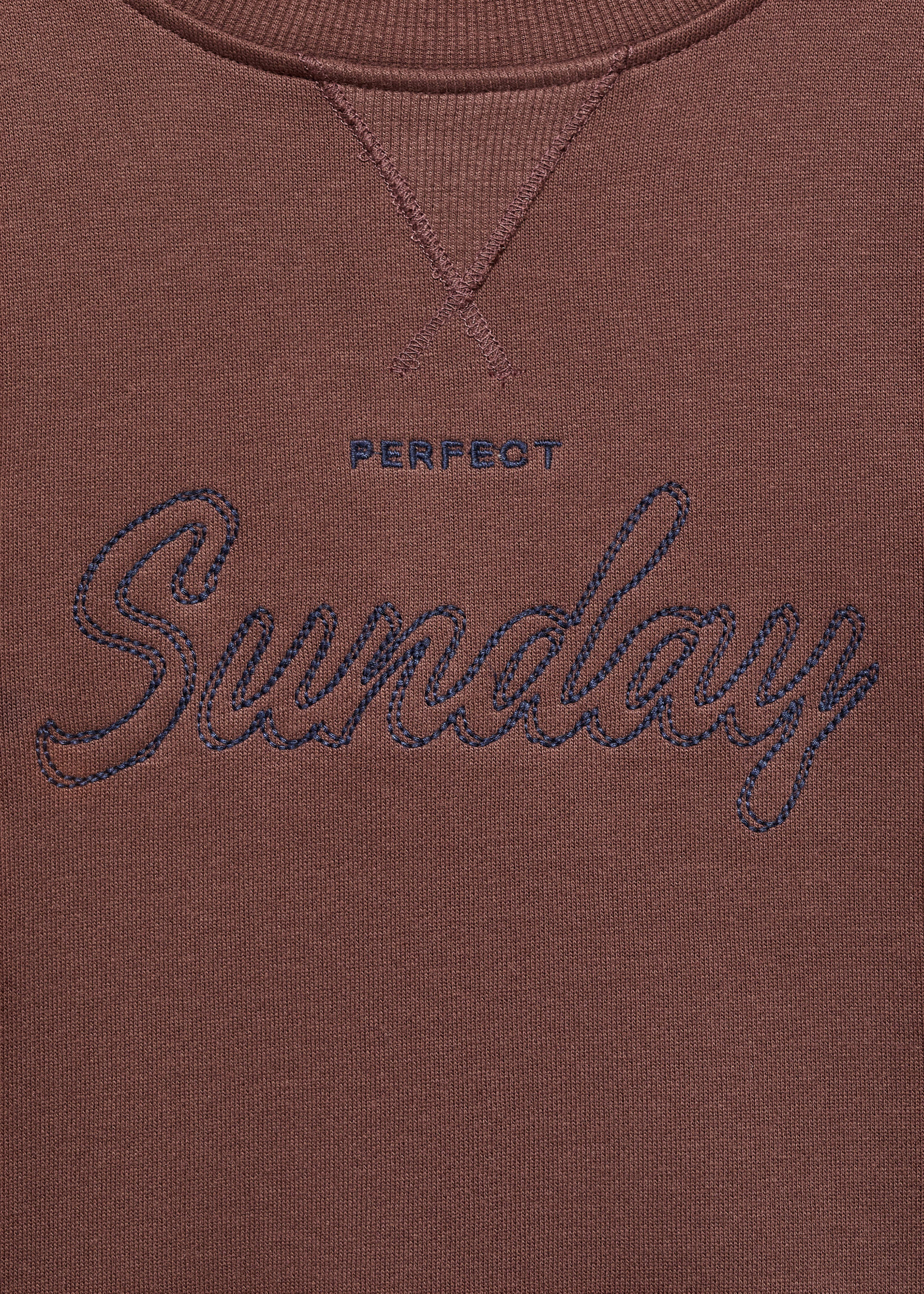 Embroidered cotton sweatshirt - Details of the article 8