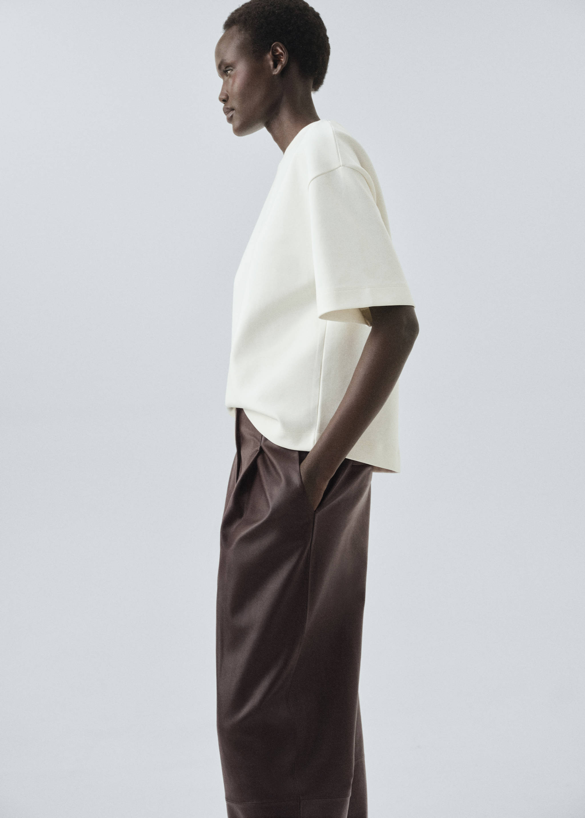 Pantalon droit 100% cuir - Détail de l'article 2