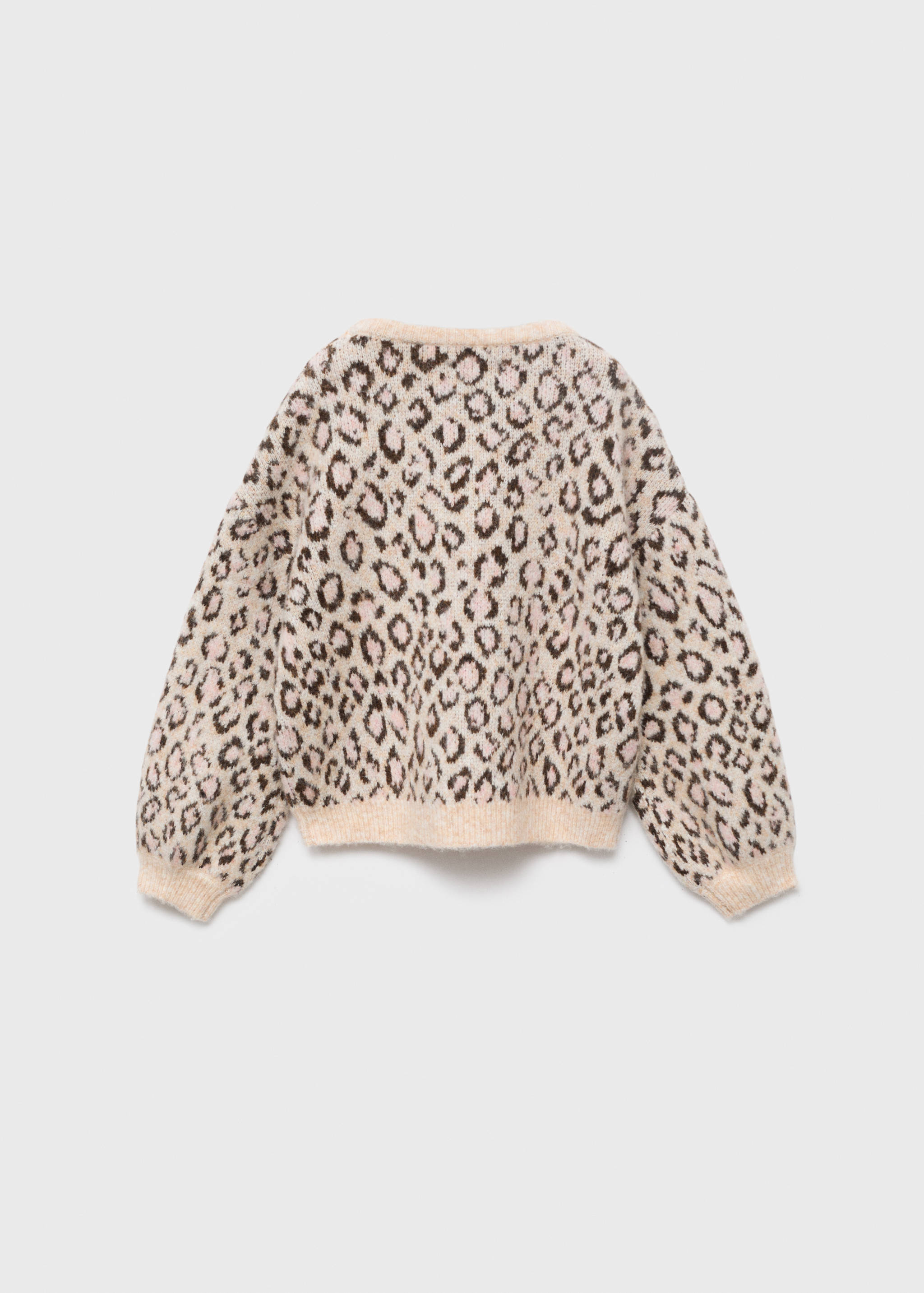 Leopard-print knitted sweater - Reverse of the article