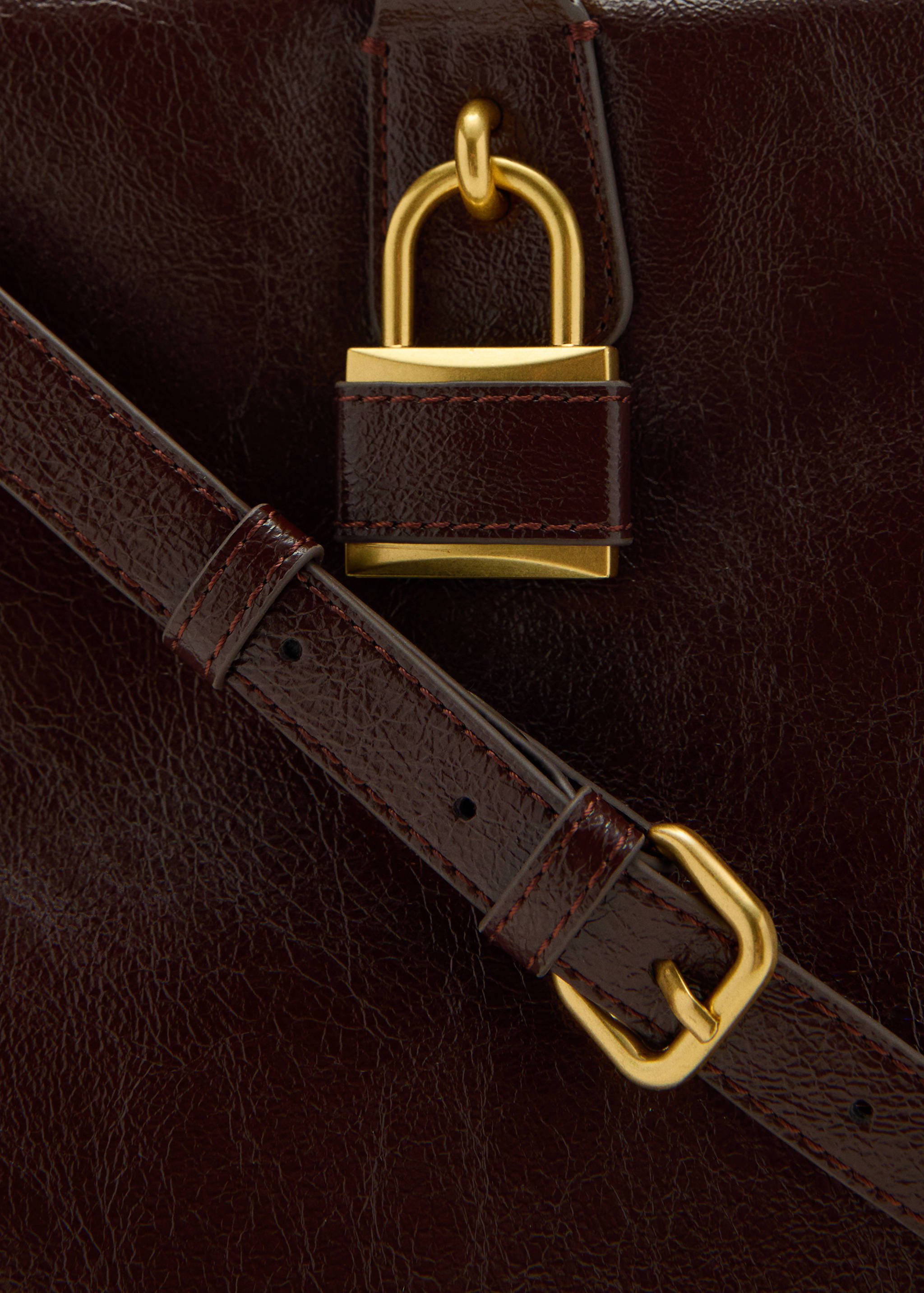 Maxi-Tasche mit glänzendem Finish und Henkeln - Detail des Artikels 1