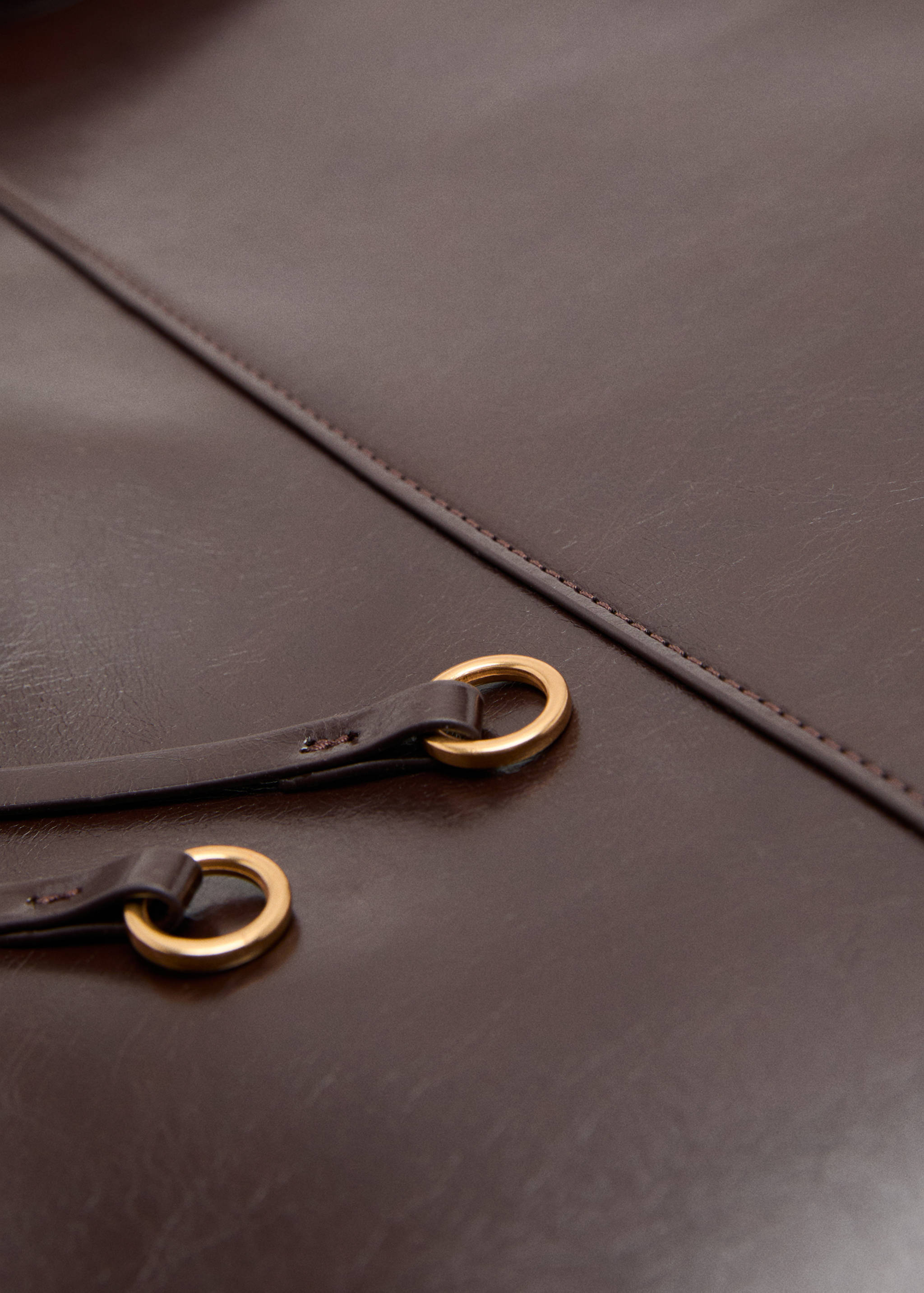 Sac porté épaule finition brillante - Détail de l'article 3