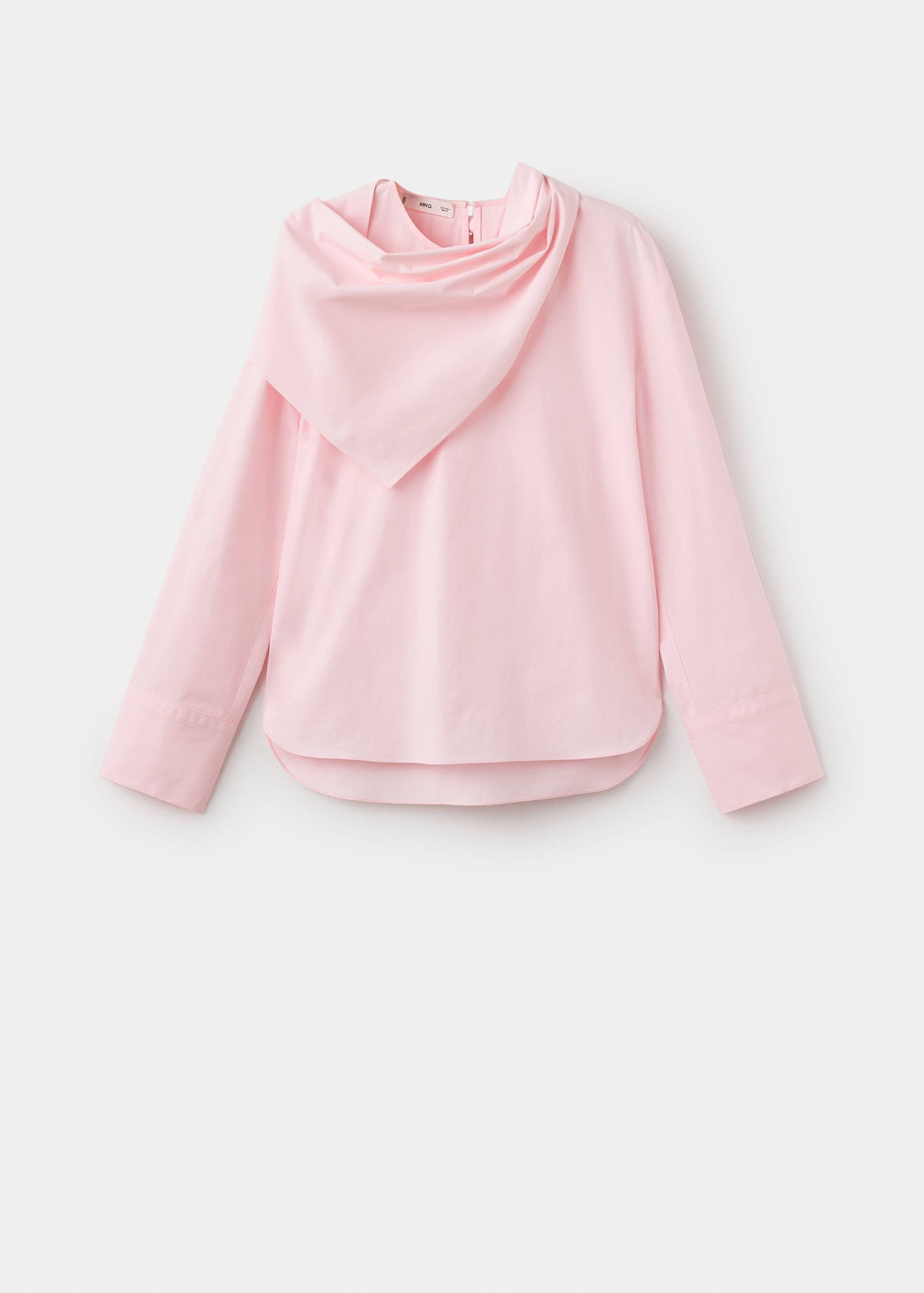 Poplin blouse with handkerchief - Article without model