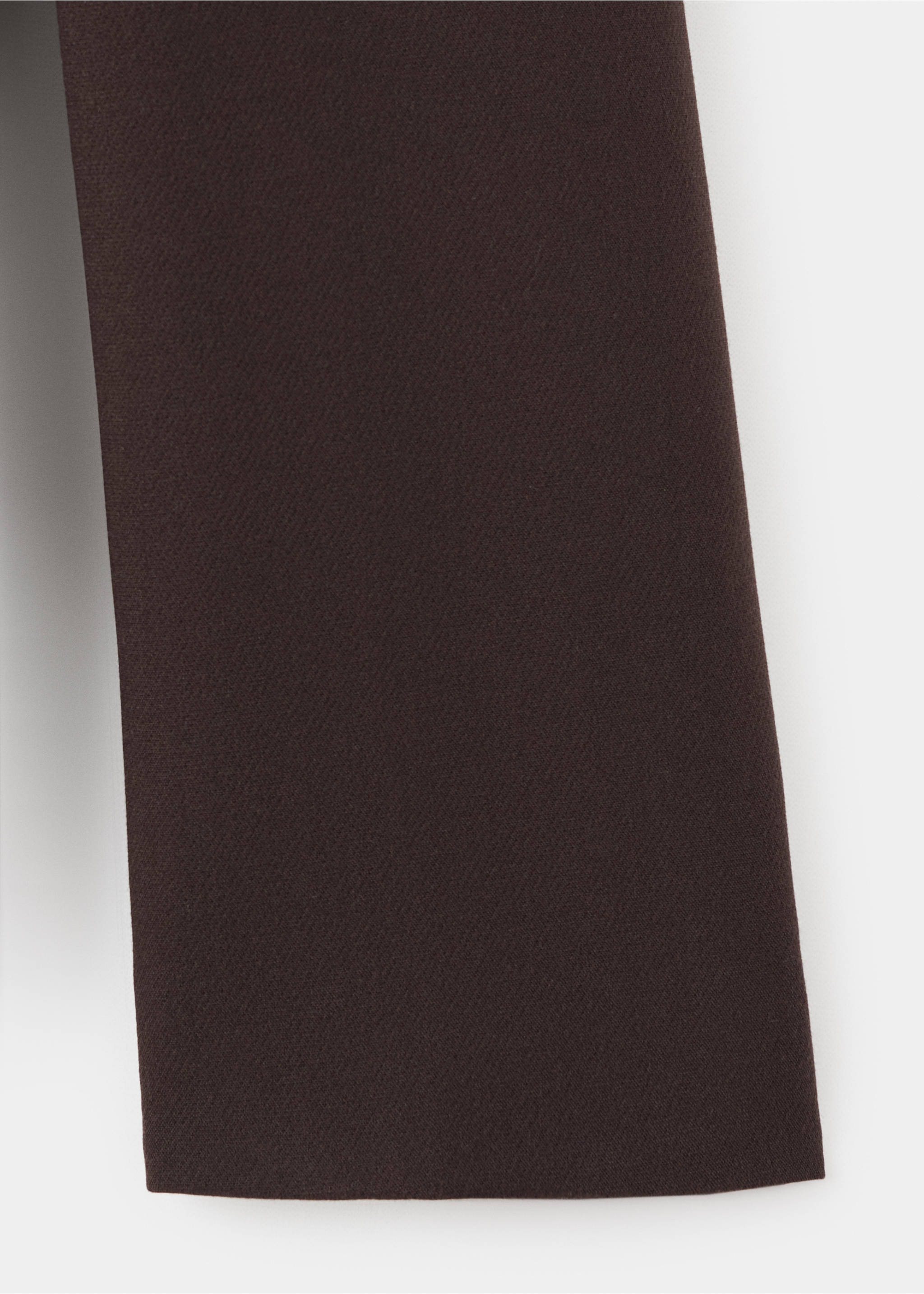 Jacket with jewel-button strip collar - Details of the article 0, Brown. Ref: 17046362-00.