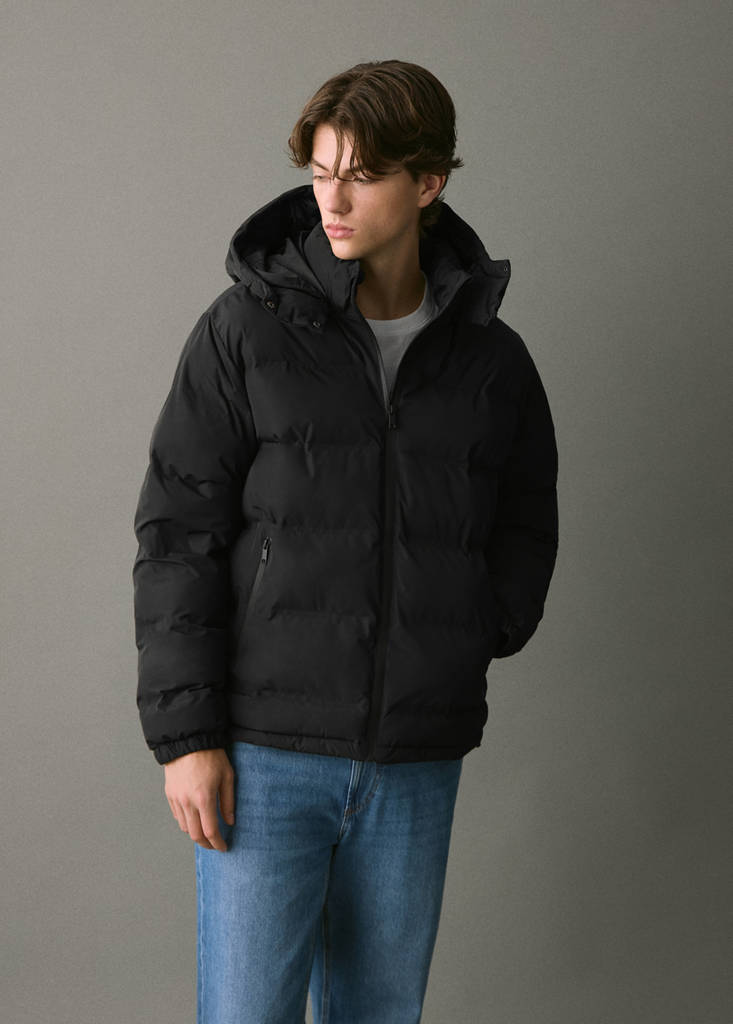 Anorak acolchado capucha