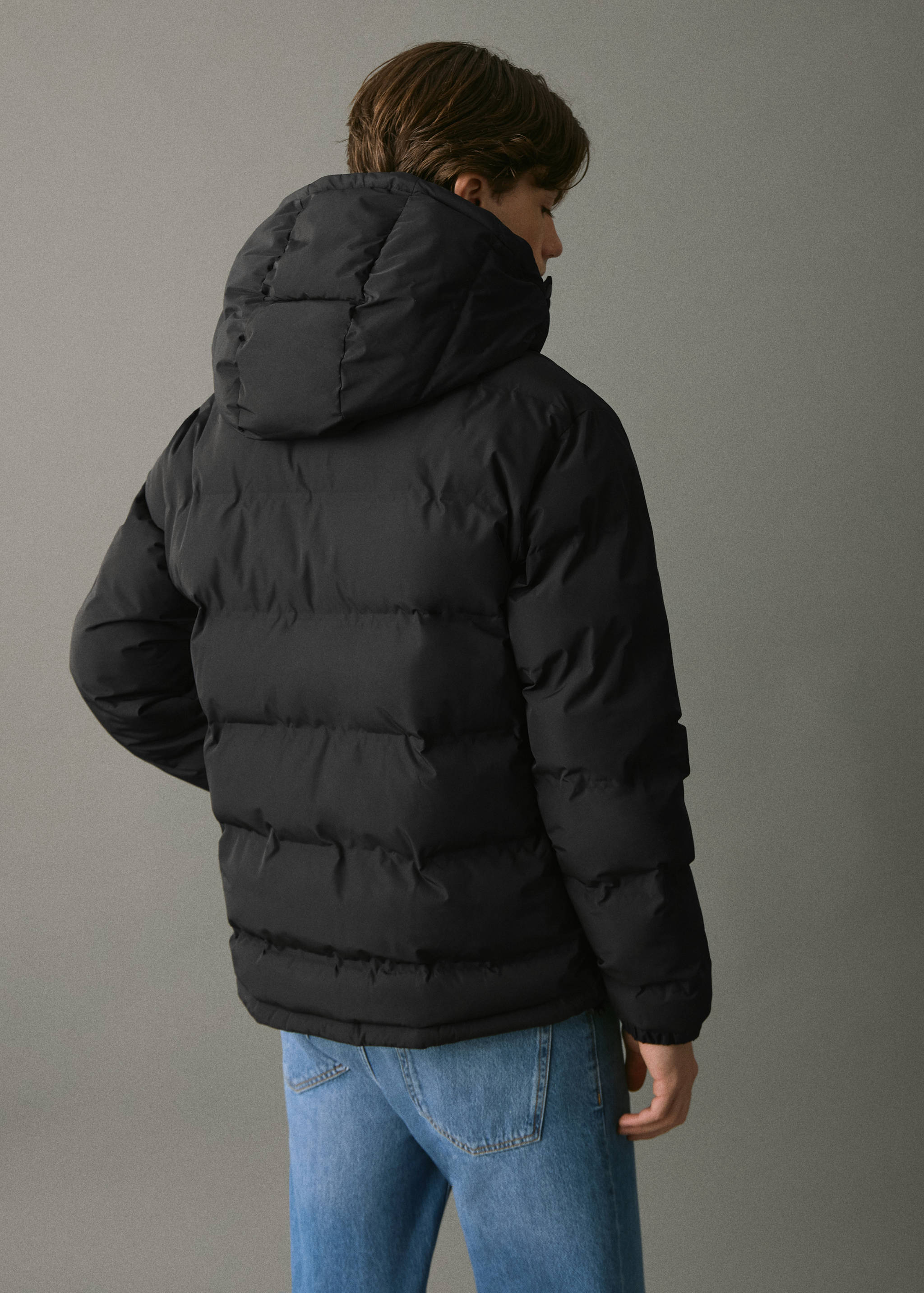 Anorak acolchado capucha - Reverso del artículo