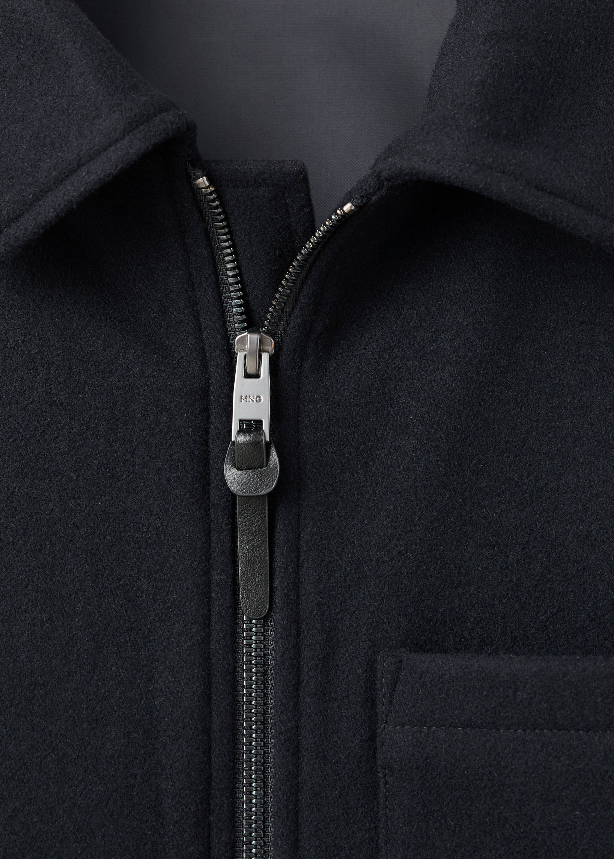 Casaco de mistura de lã com bolso - Pormenor do artigo 8