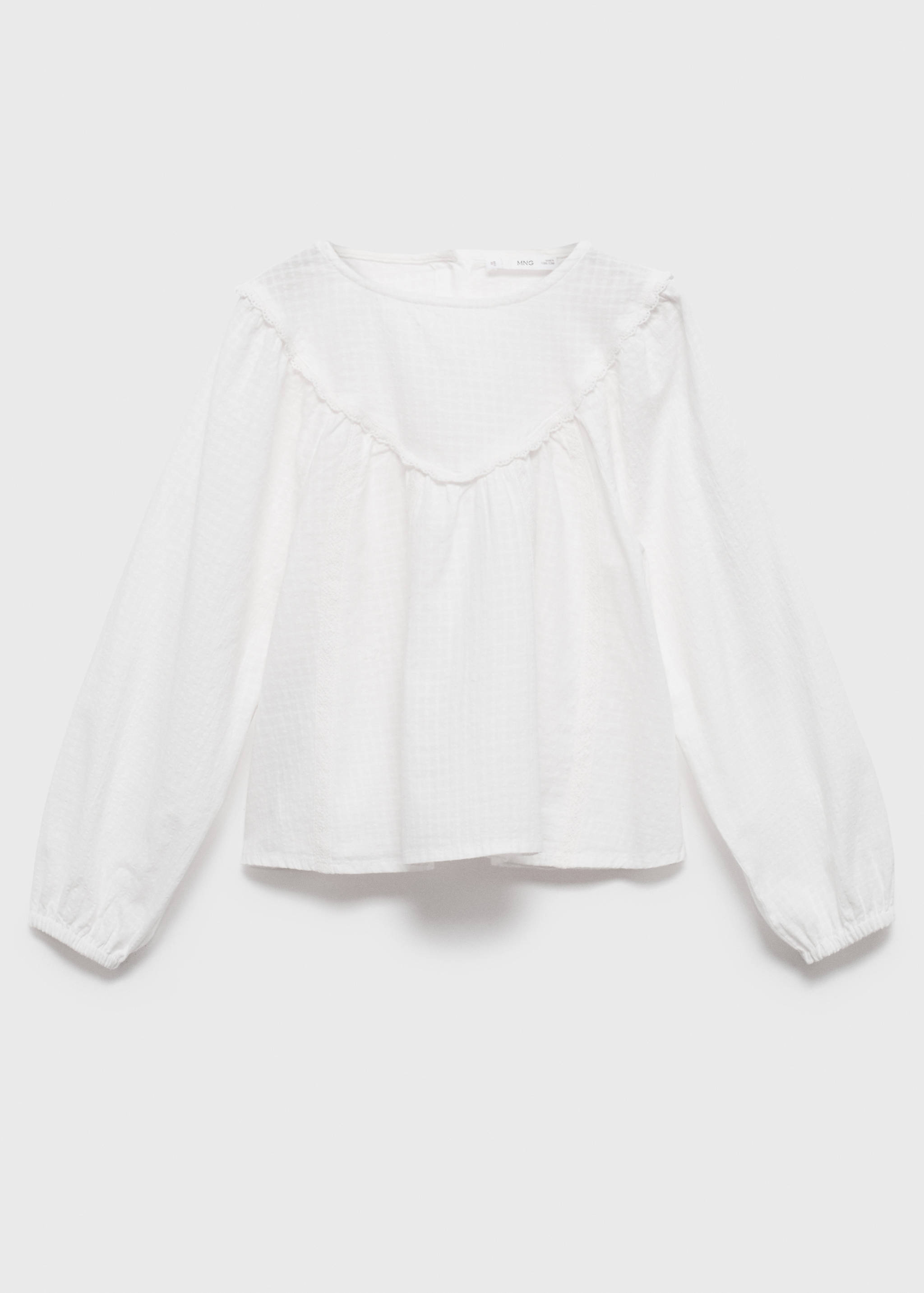 Blouse détails dentelle - Article sans modèle