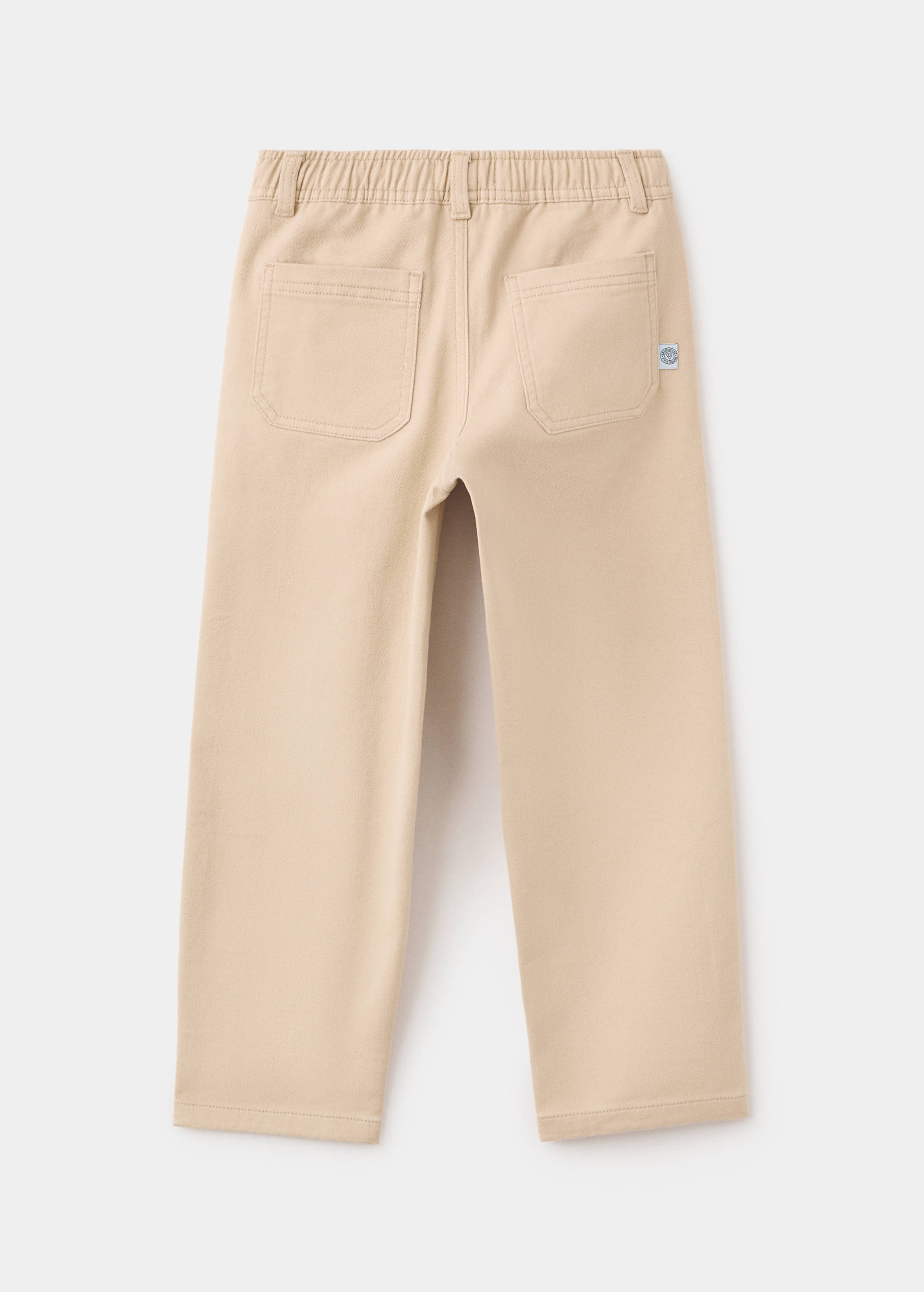 Pantalon droit en coton - Verso de l’article