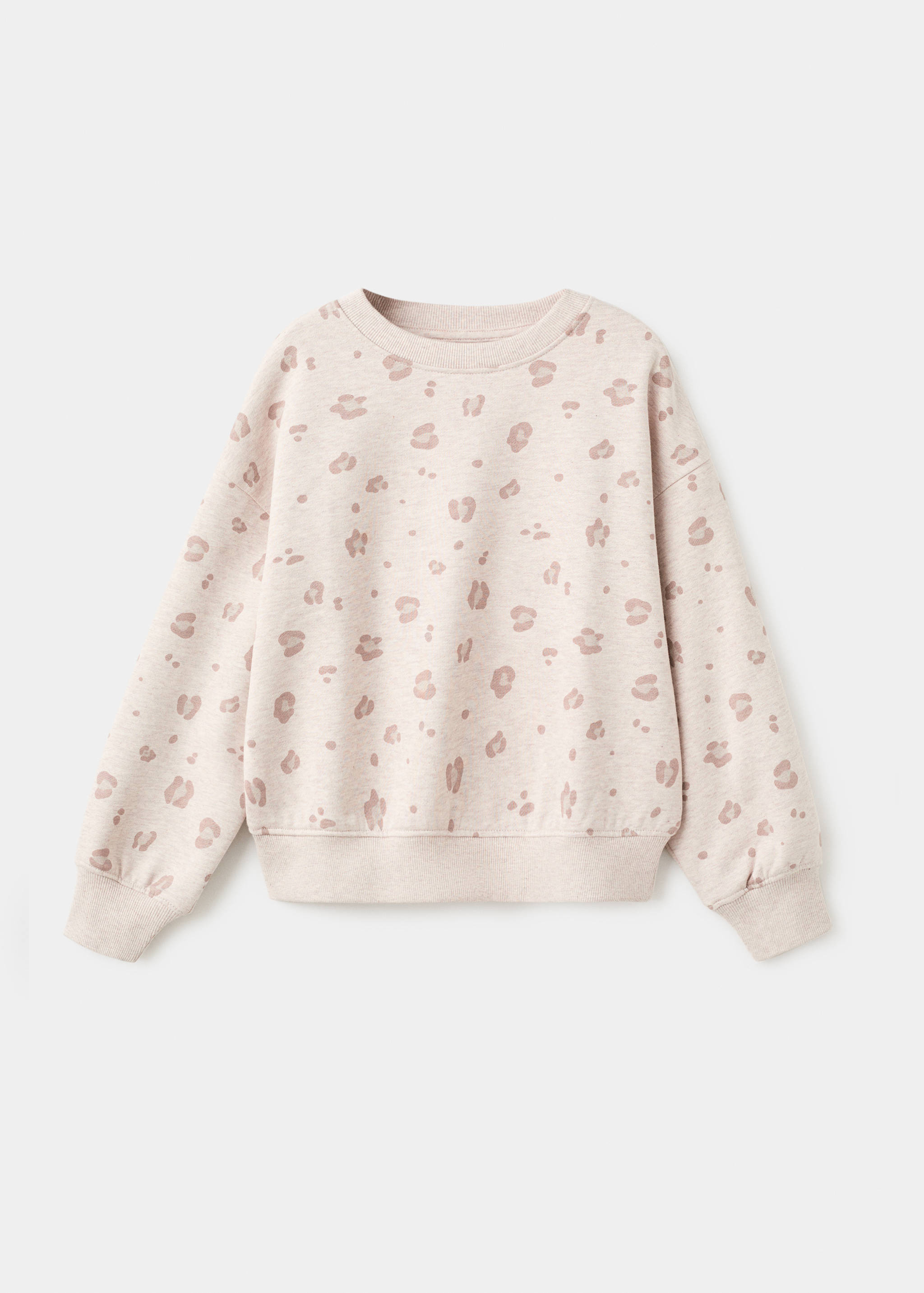 Leopard cotton sweatshirt - Article without model