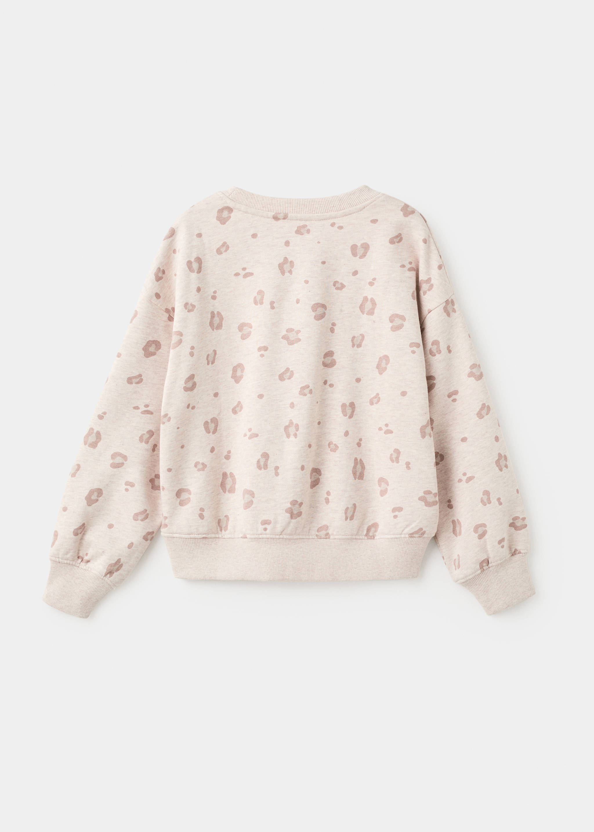 Leopard cotton sweatshirt - Reverse of the article