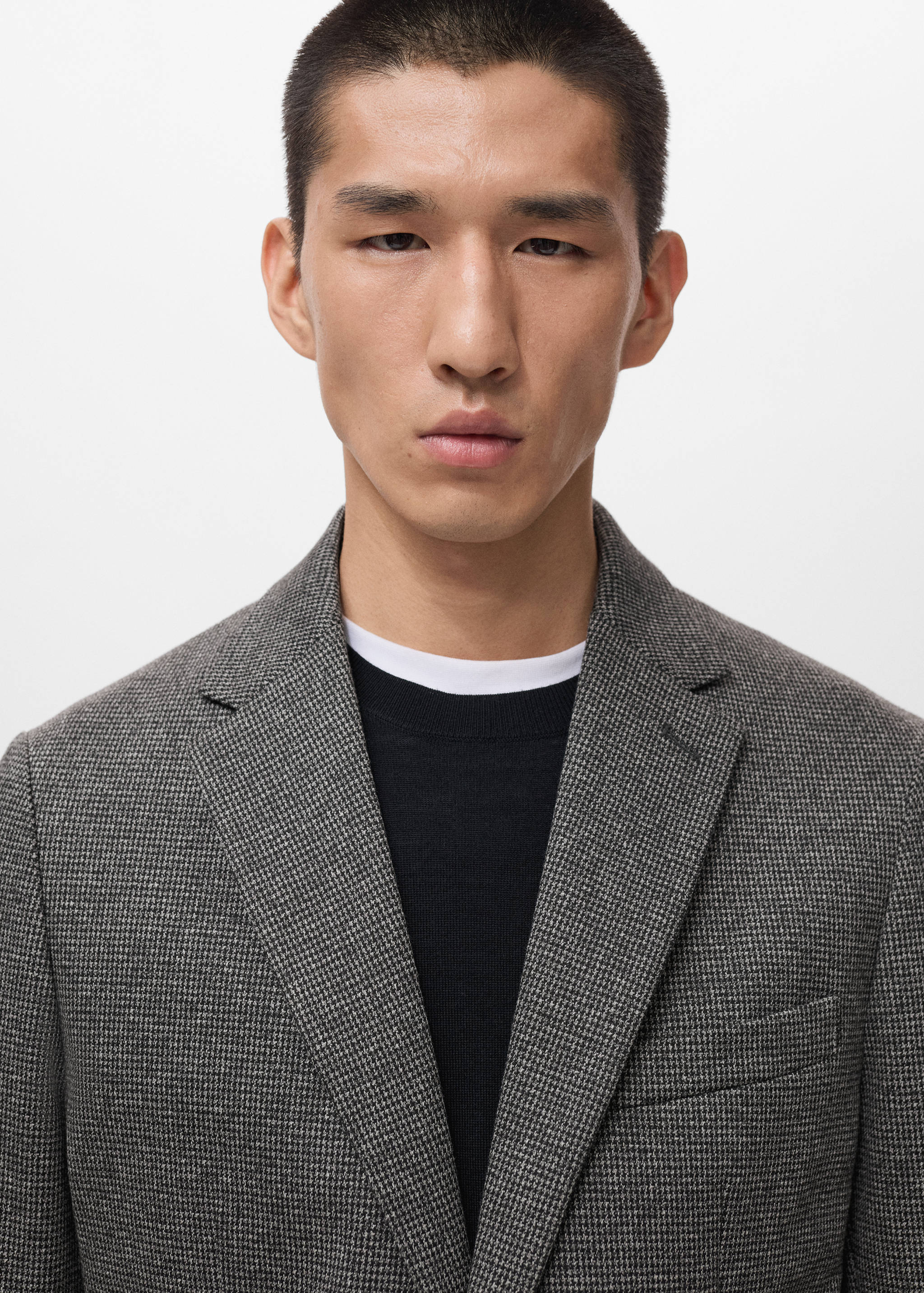 Slim Fit Blazer mit Mikrostruktur - Detail des Artikels 1