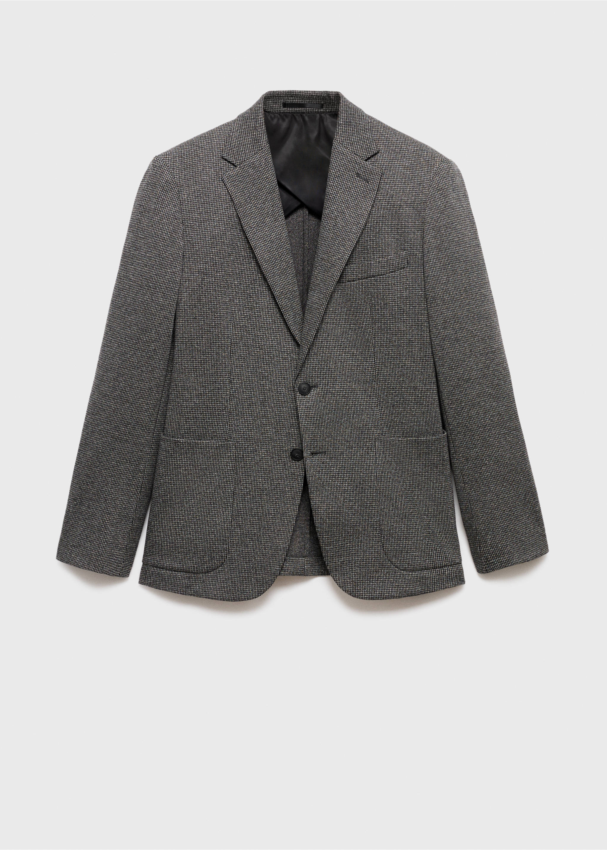 Americana slim fit microestructura - Artículo sin modelo, Gris medio vigoré. Ref: 17046732-00.