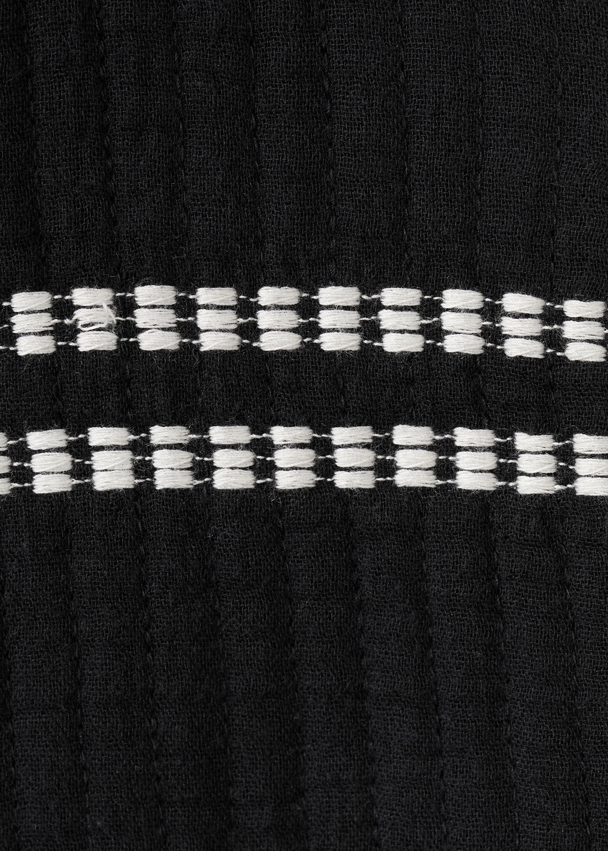 Embroidered waistcoat with belt - Details of the article 0