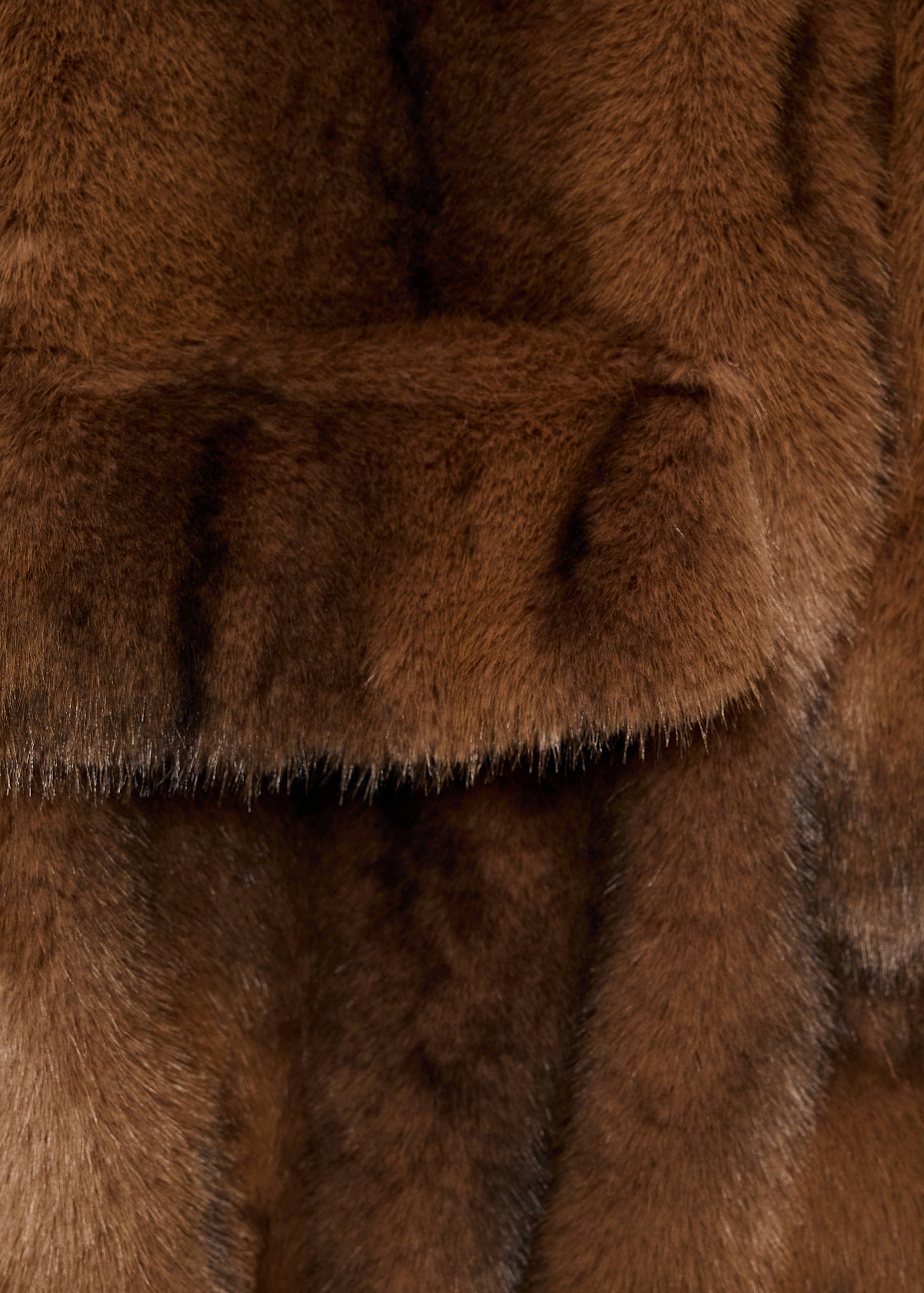 Faux-fur jacket with pockets - Details of the article 0
