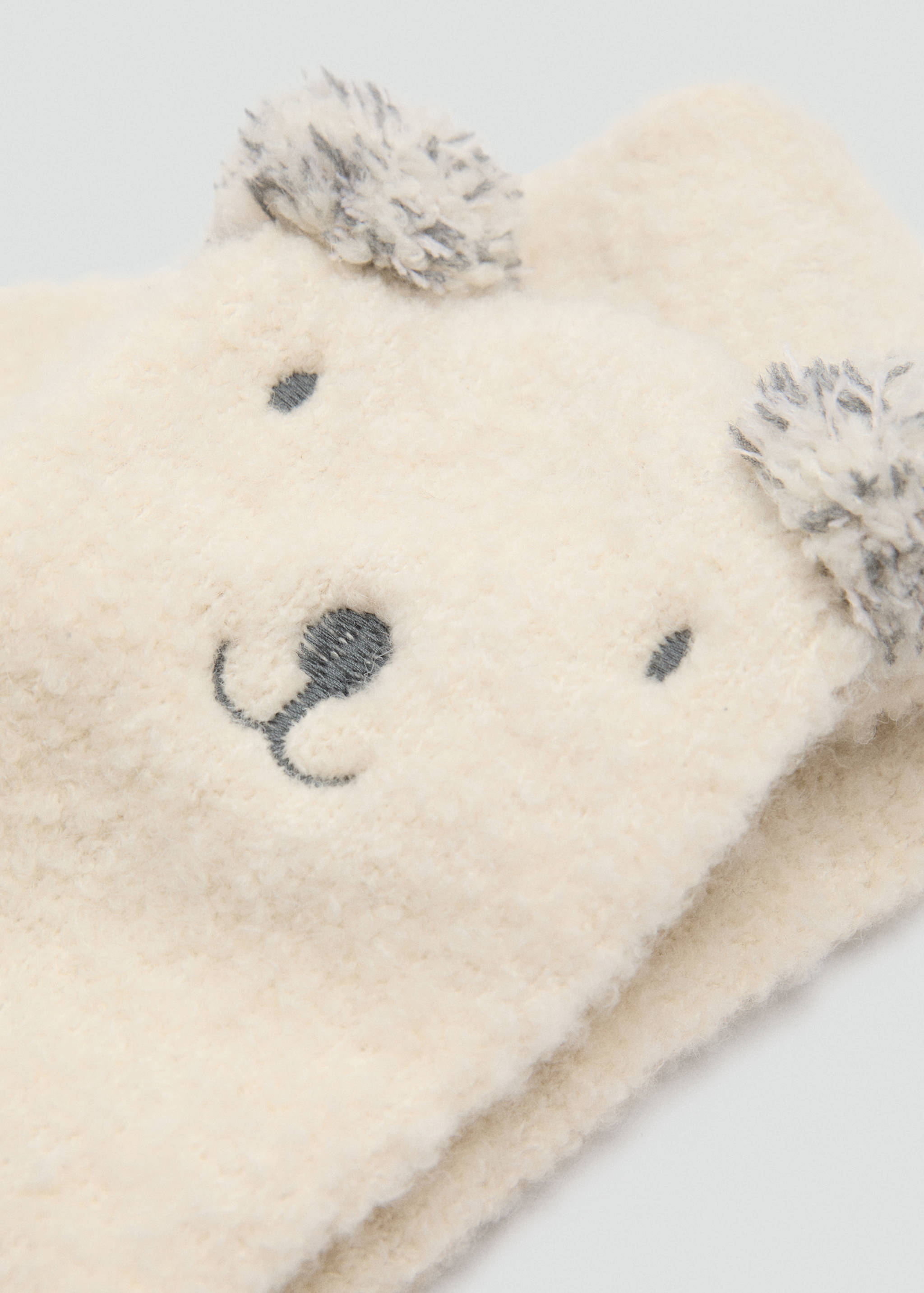 Bear knitted scarf - Medium plane